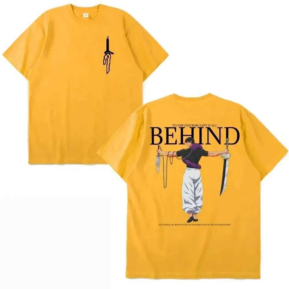 Men's T-Shirts Anime Jujutsu Kaisen Fushiguro Toji To The One Who Lfft It All Behind Graphic T Shirt Men Women Casual Harajuku T-shirt Y2k Tops Y