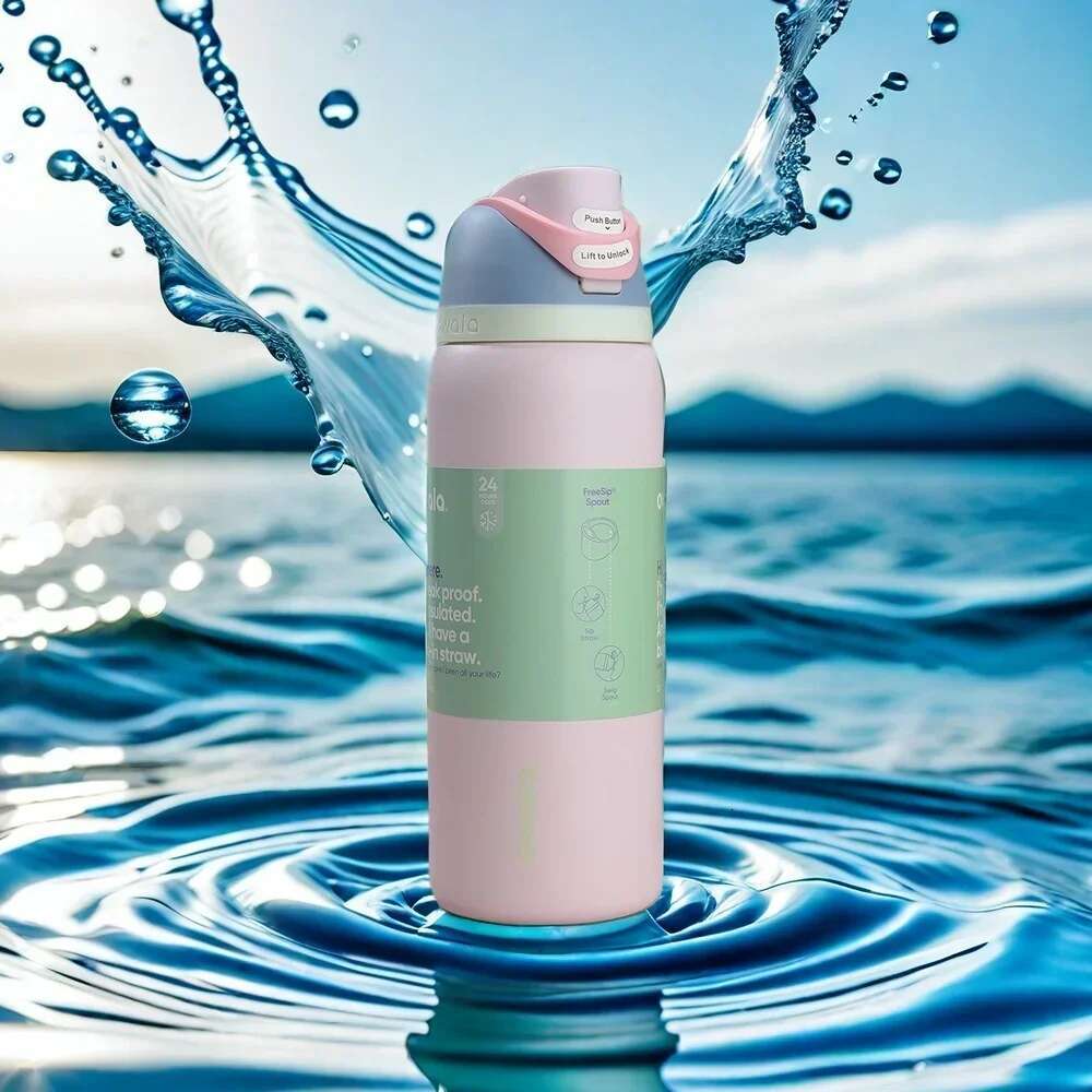 Owala FreeSip Insulated Stainless Steel BPA-Free Water Bottle 24 oz/32 oz with Straw for Sports Travel and School
