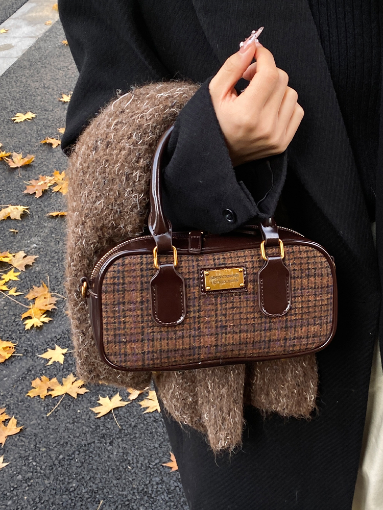 2024 Designer Colorblock Bowling Bags | Chic Casual Crossbody hot Purses for Women