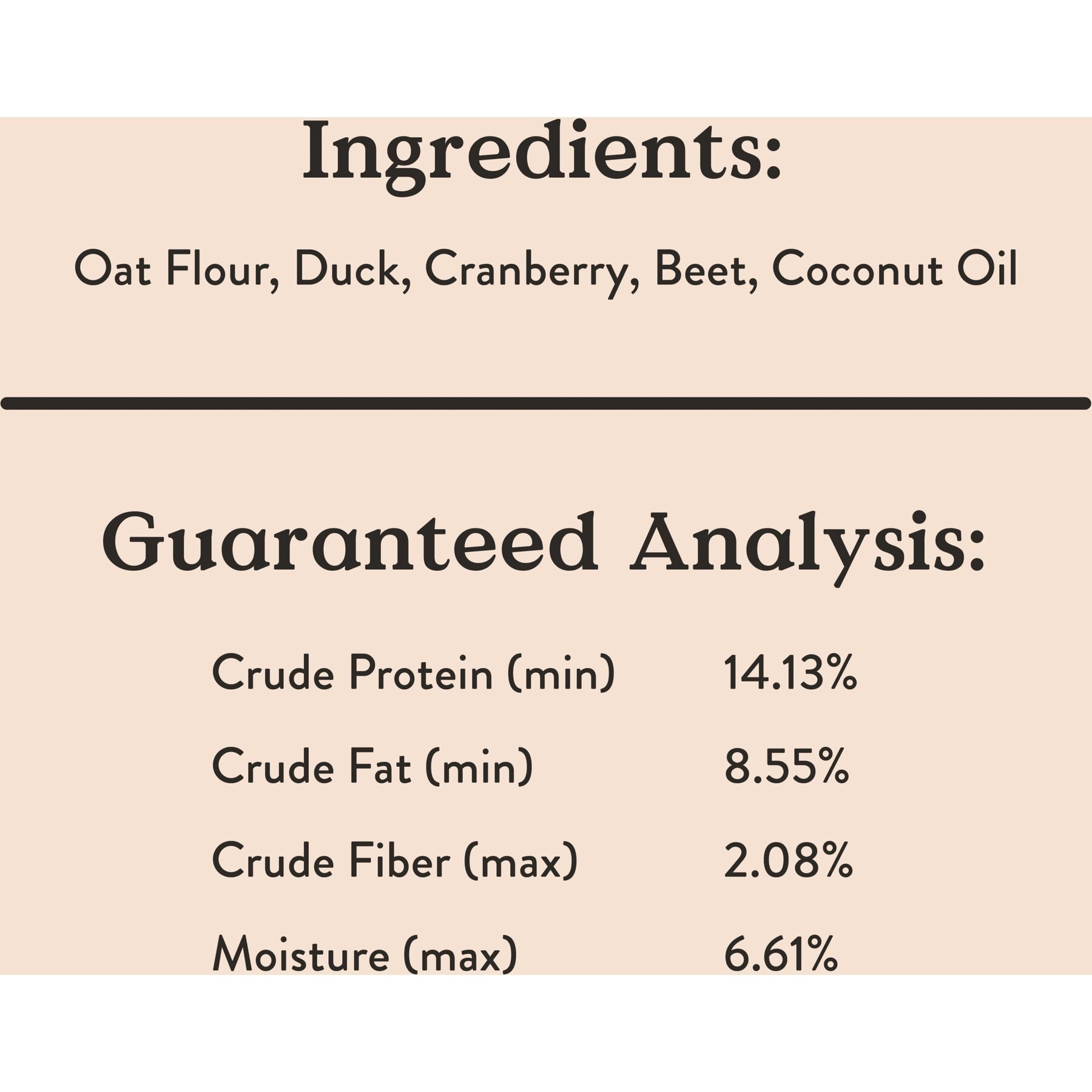 Bocce's Bakery Oven Baked Wheat-Free Duck Recipe Dog Treats