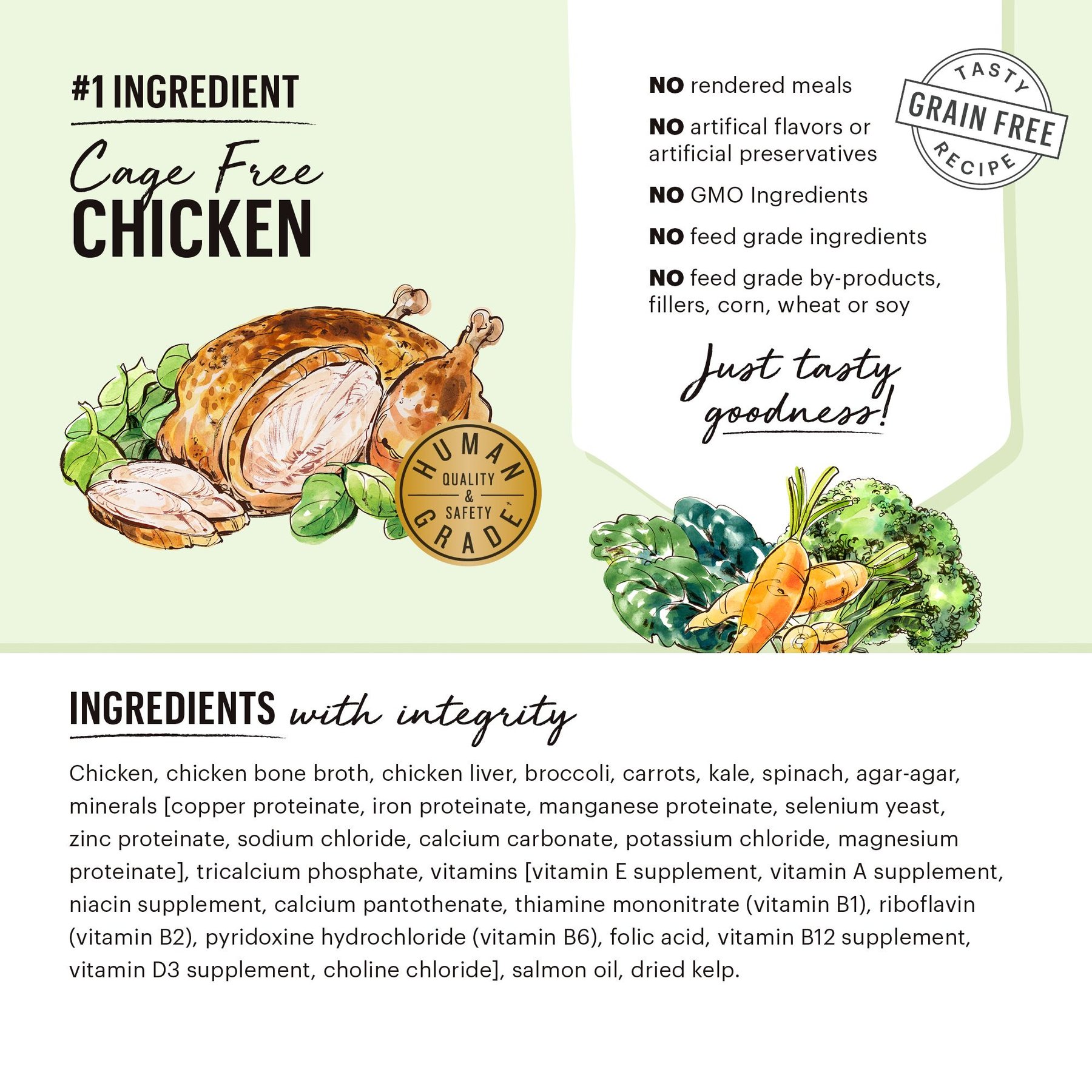 The Honest Kitchen Butcher Block Pate Chicken & Super Greens Pate Wet Dog Food