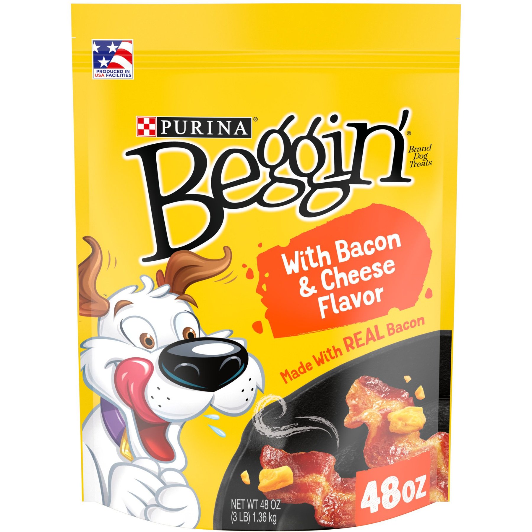 Purina Beggin' Strips Real Meat with Bacon & Cheese Flavored Training Dog Treats