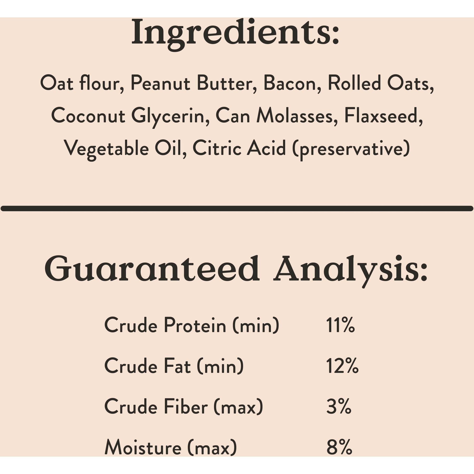 Bocce's Bakery Bac'n Nutty PB & Bacon Recipe Soft & Chewy Dog Treats