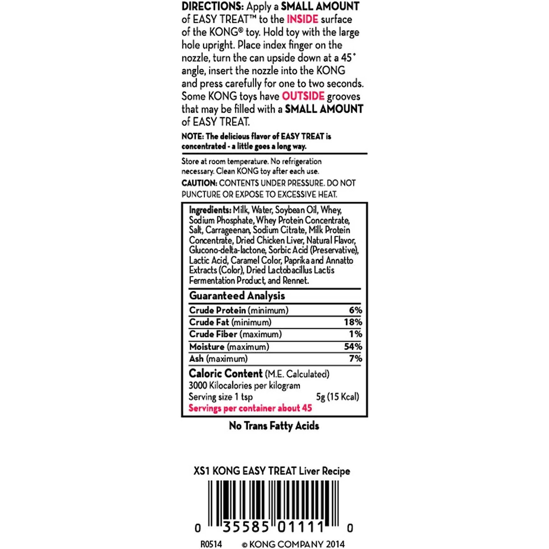 KONG Stuff'N Easy Treat Liver Recipe
