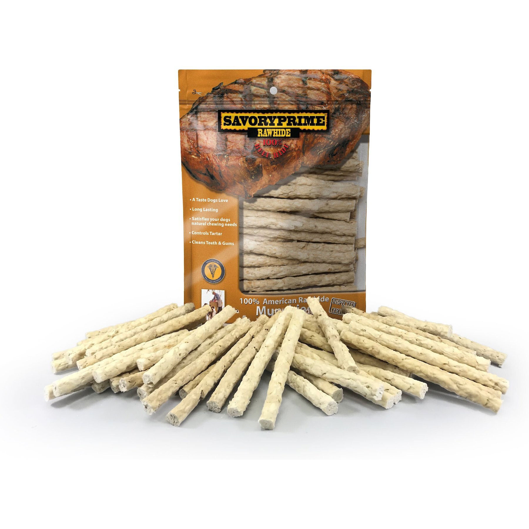 Savory Prime Rawhide Munchies Sticks 5" Dog Treats