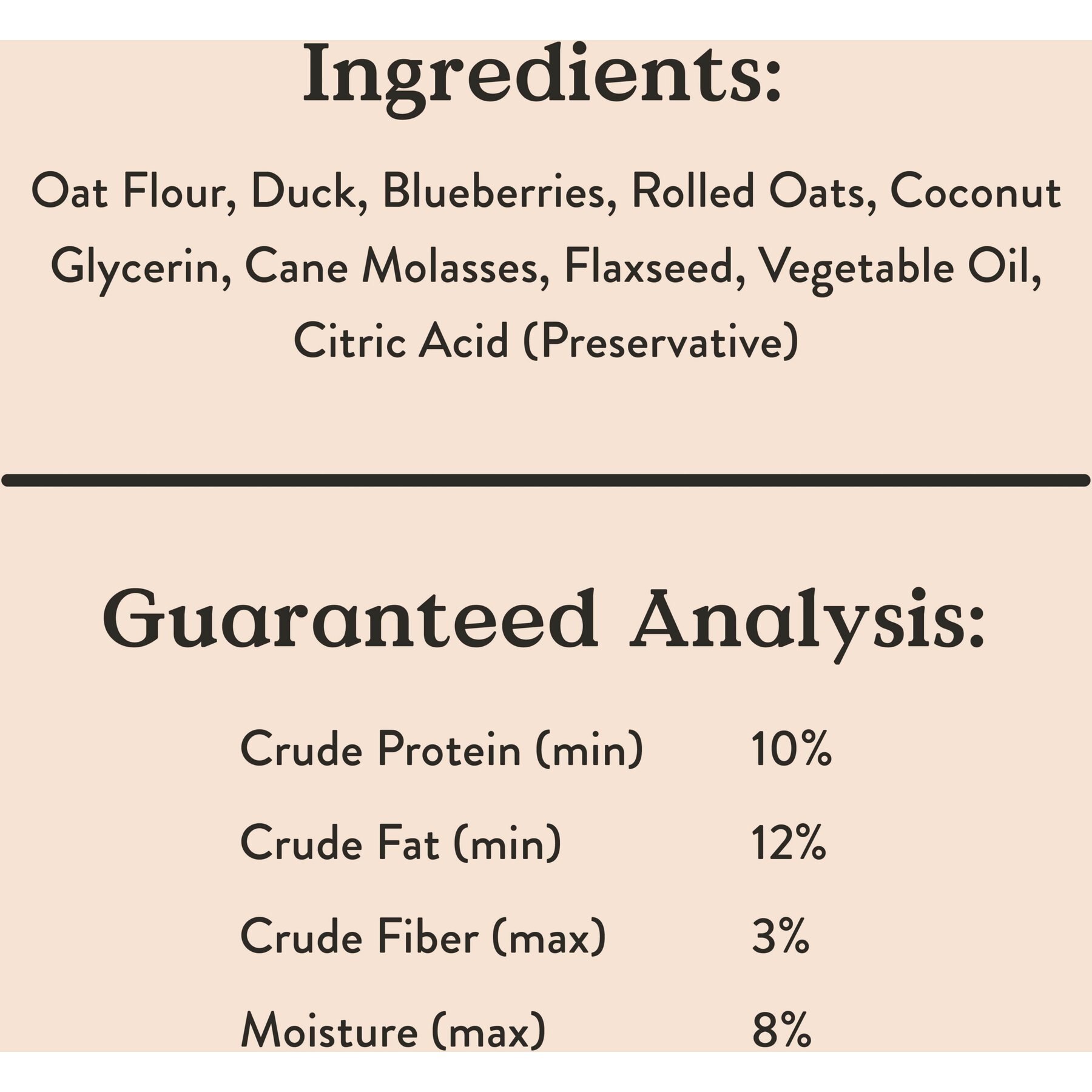 Bocce's Bakery Quack Quack Quack Duck & Blueberry Recipe Soft & Chewy Dog Treats