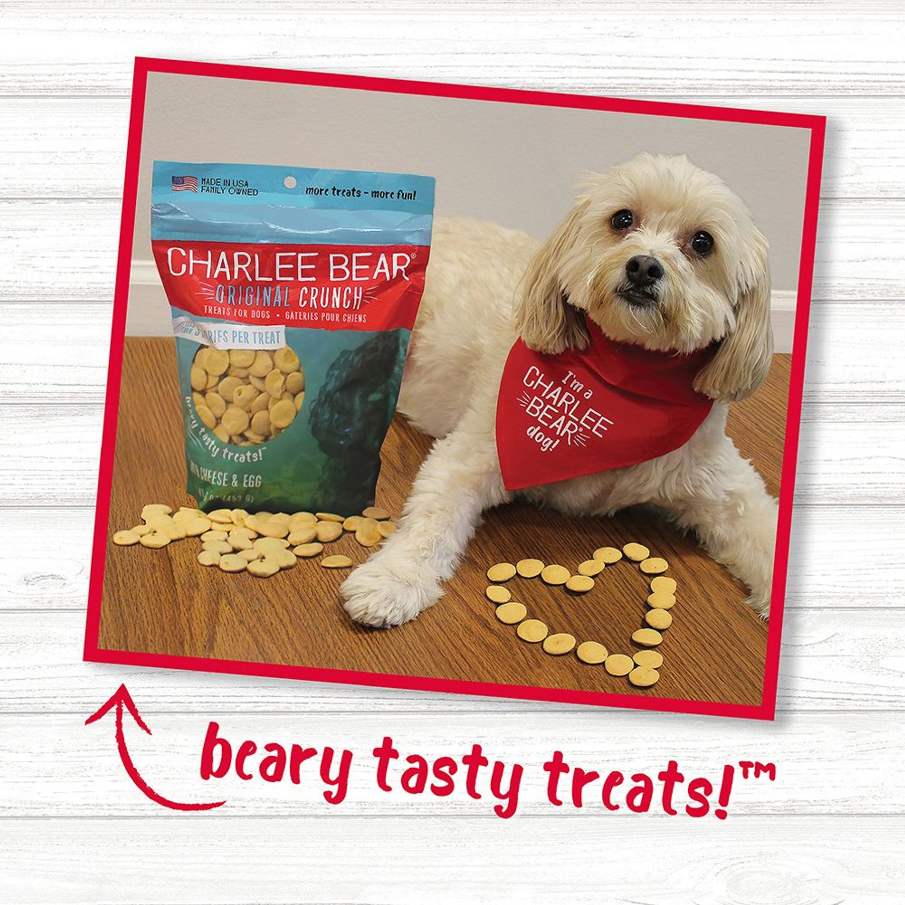Charlee Bear Cheese & Egg Flavor Dog Treats