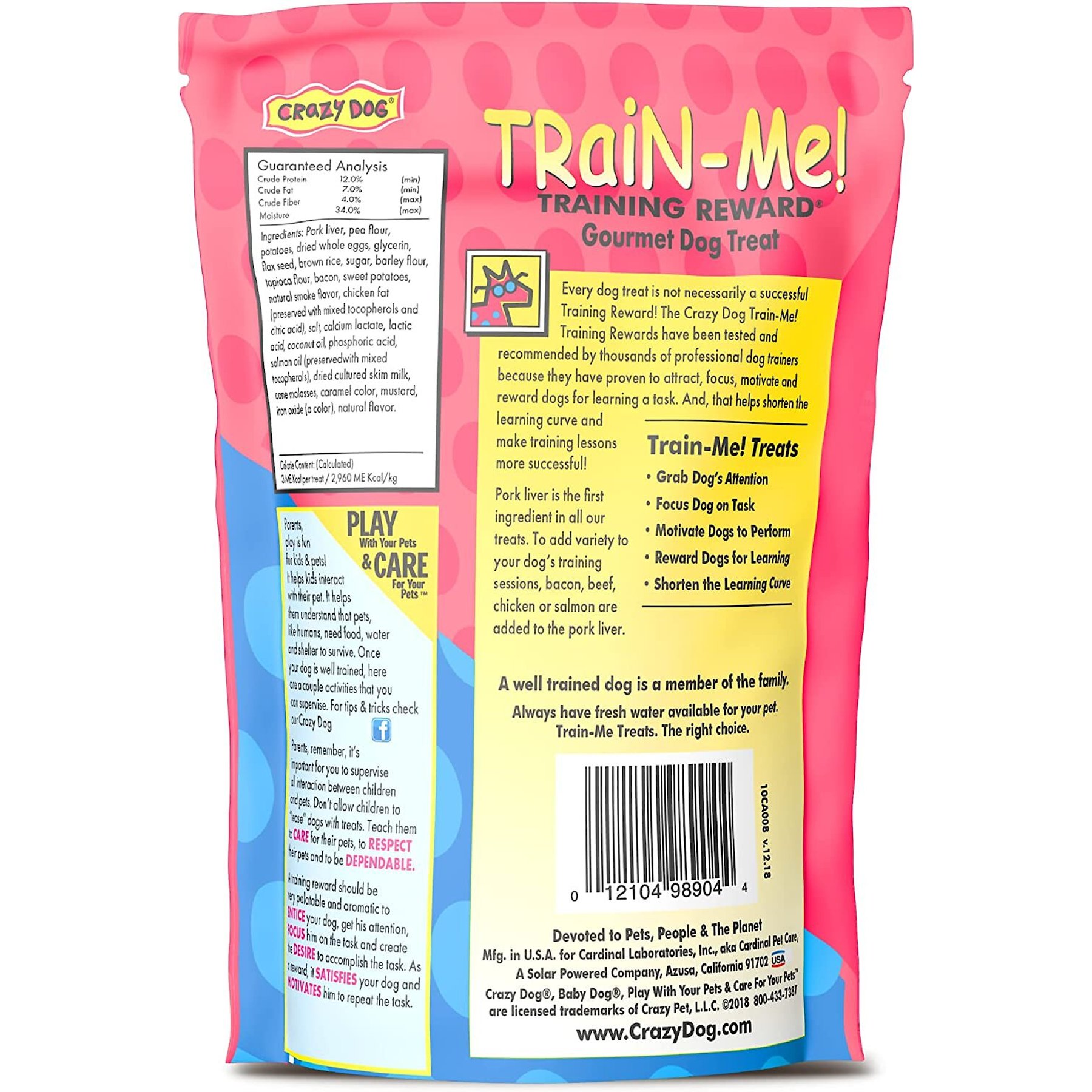 Crazy Dog Train-Me! Bacon Flavor Dog Treats