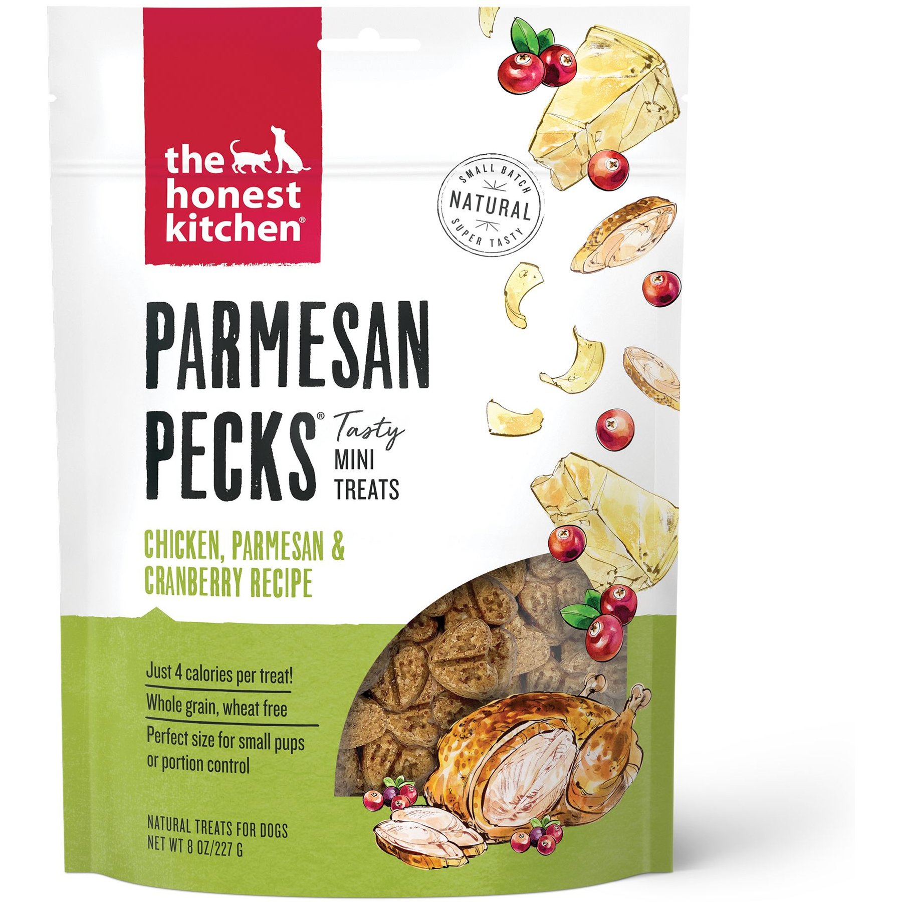 The Honest Kitchen Parmesan Pecks Chicken, Parmesan & Cranberry Recipe Dog Treats