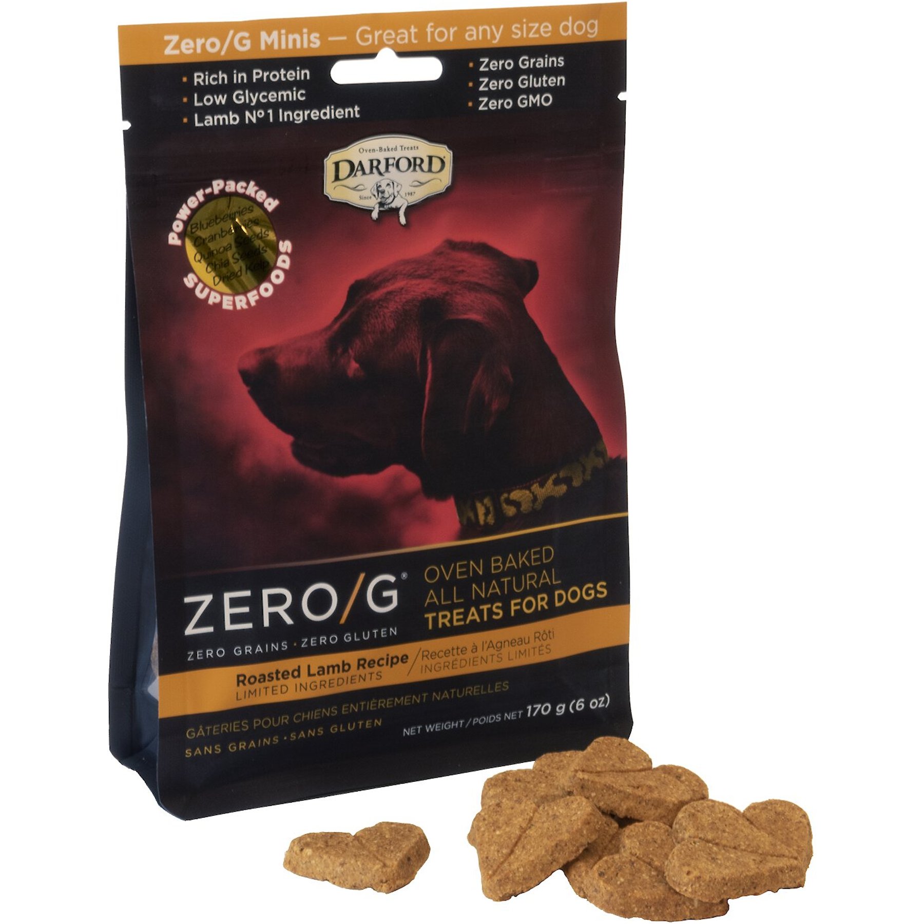 Darford Zero/G Minis Grain-Free Roasted Lamb Dog Treats
