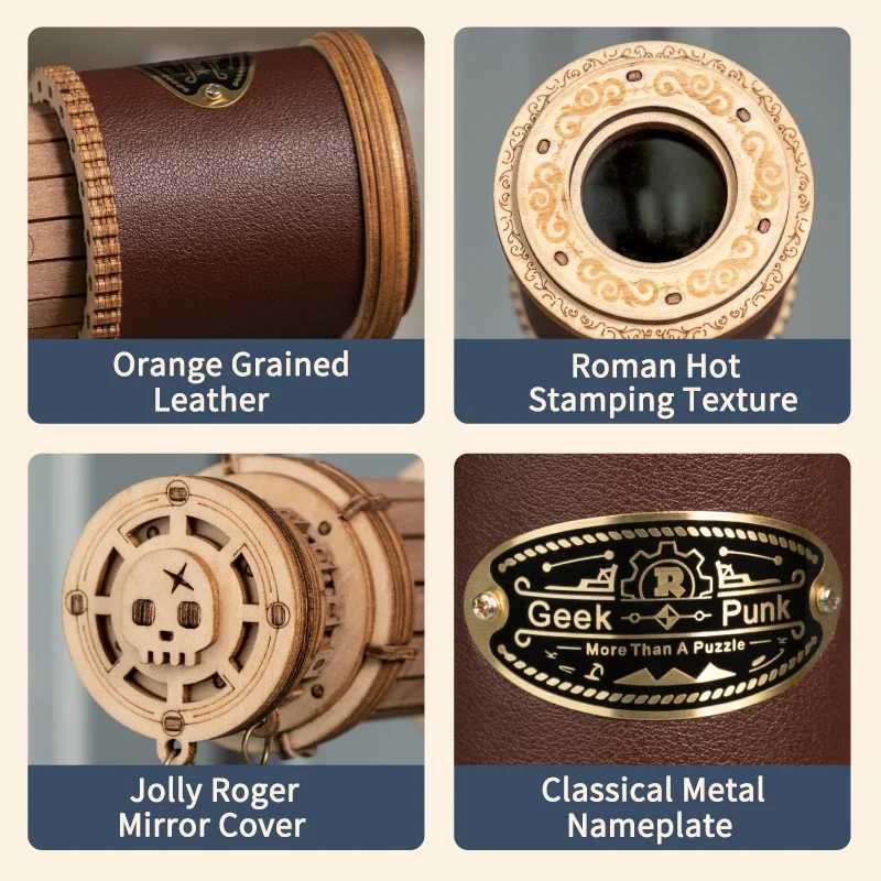 Robotime ROKR Monocular Telescope 3D Wooden Puzzle Game Assembly Toys for Children Teens Adult Birthday GiftXJ241120