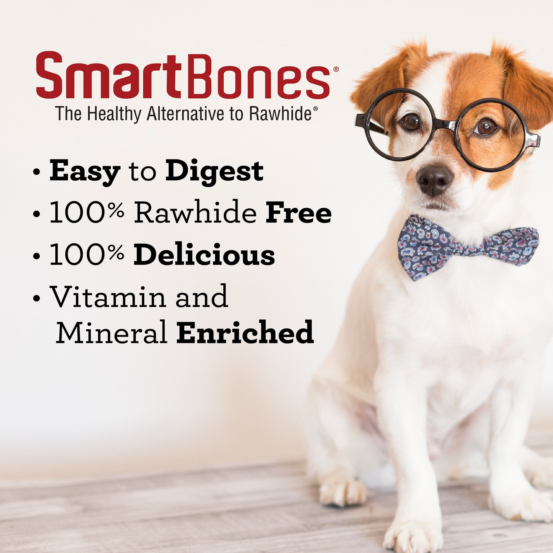 SmartBones Peanut Butter Small Chews Dog Treats, 6 count