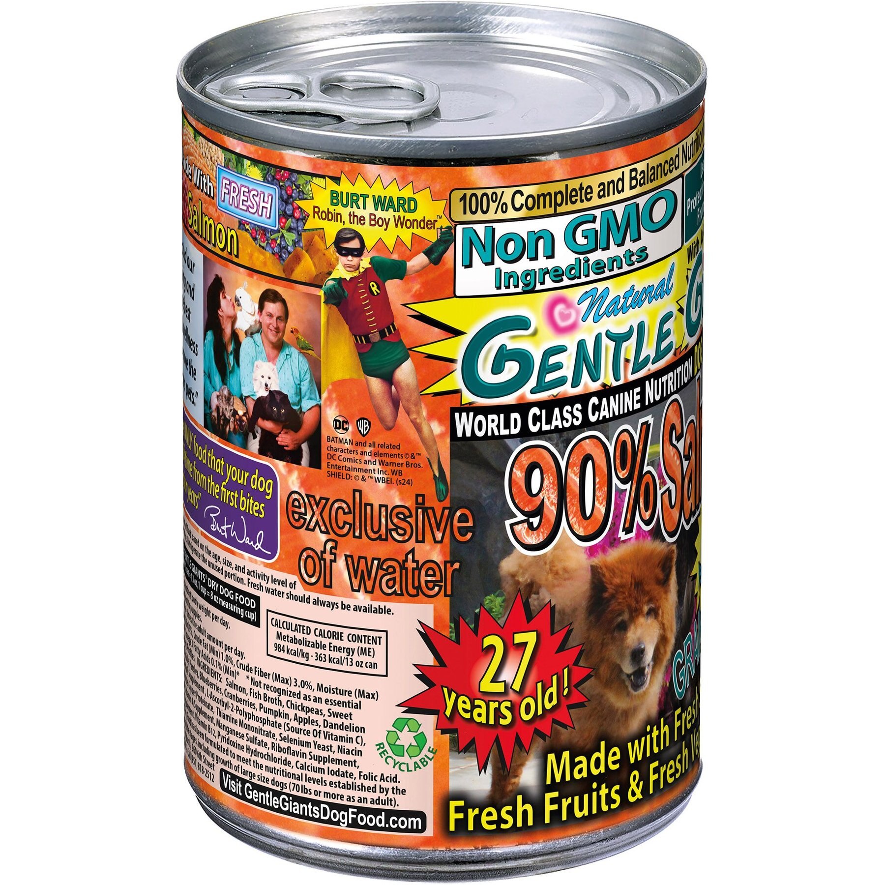 Gentle Giants Natural Non-GMO Puppy Grain-Free Salmon Wet Dog Food