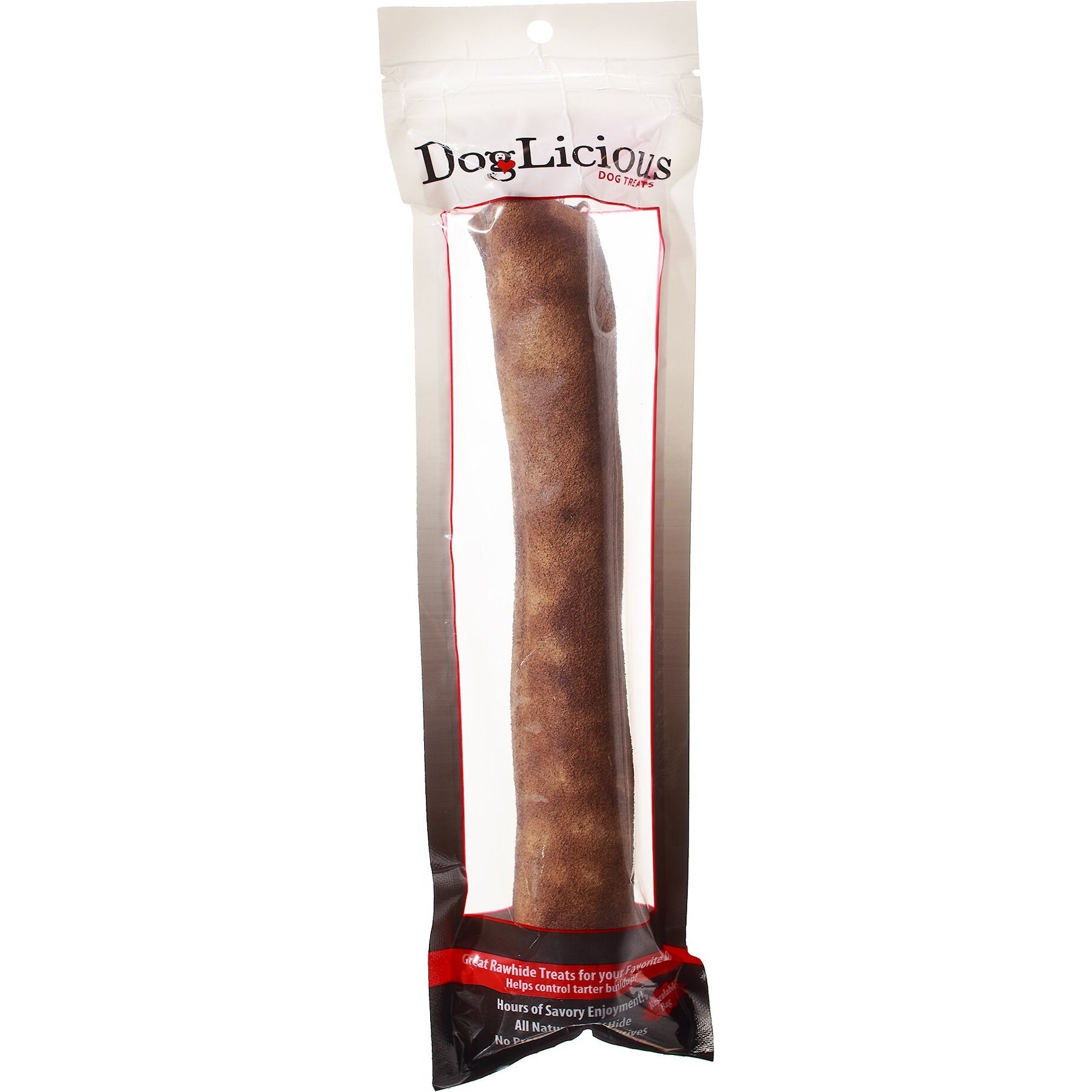 Canine's Choice DogLicious 10" Beef Flavor Retriever Rawhide Roll Dog Treat