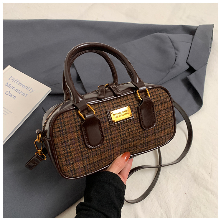 2024 Designer Colorblock Bowling Bags | Chic Casual Crossbody hot Purses for Women