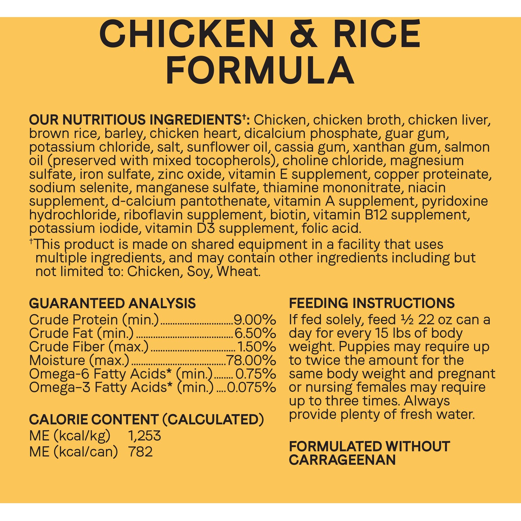 CANIDAE All Life Stages Formula Chicken & Rice Wet Dog Food, 22-oz can, case of 12
