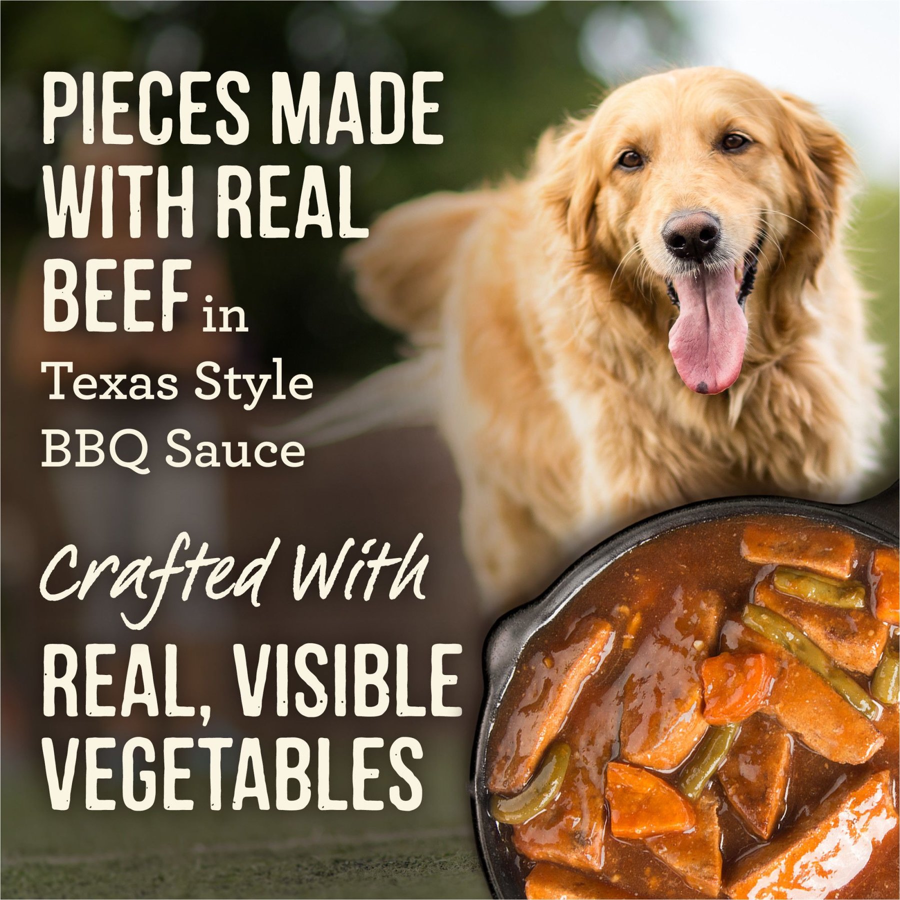 Merrick Grain-Free Wet Dog Food Slow-Cooked BBQ Texas Style with Braised Beef