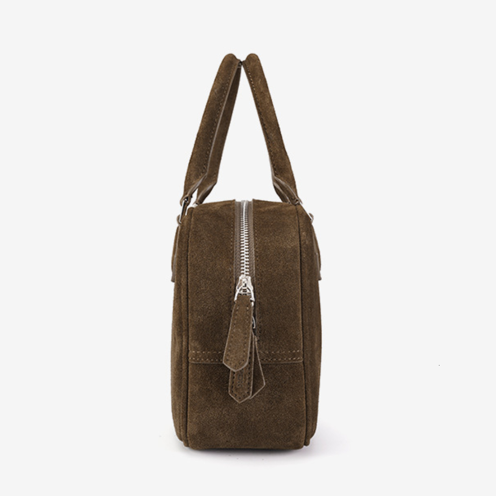 31Cm Suede Square Women Retro Designer Handbags Frosted Cowhide Leather Shoulder Crossbody Bags Fall Winter New BagVoyage