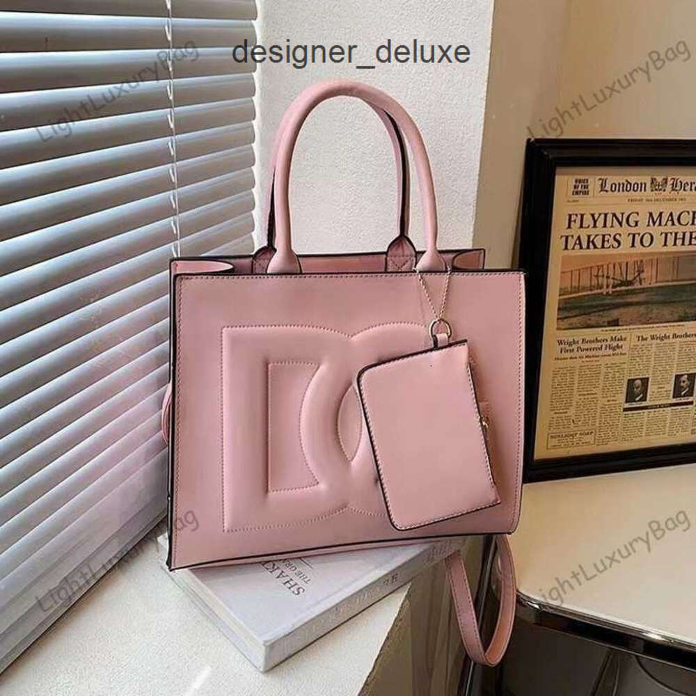 designer pink high quality leather handbag new arrival large capacity tote bags luxury shopping shoulder bag fashion wallet wome d g dolce and gabanna gabbanaly KRQ8