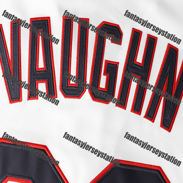 Mens VAUGHN #99 Embroidered V-Neck Shirt - Relaxed Fit, Short Sleeve Button-Up, Stylish Baseball Jersey In Stock S-3XL