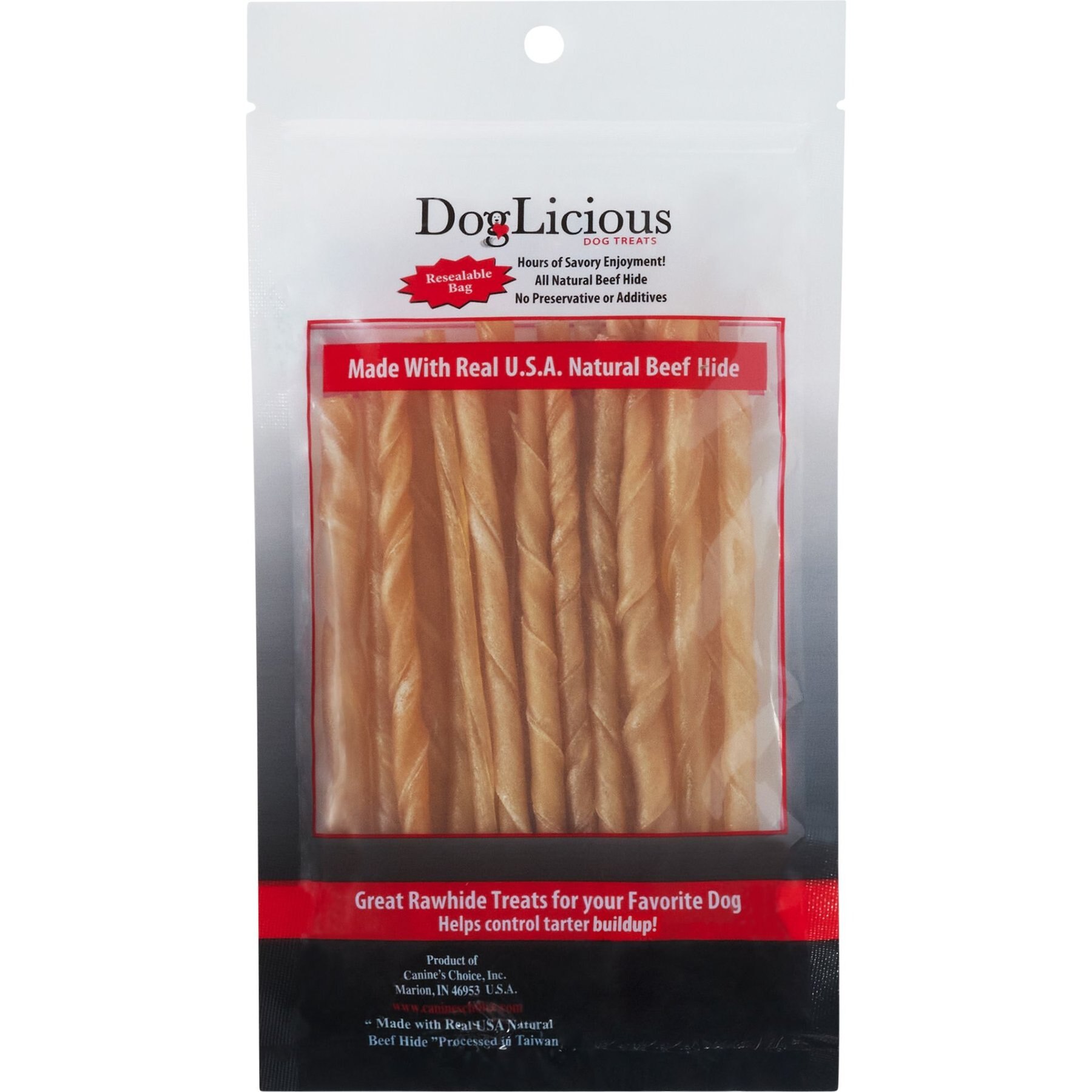 Canine's Choice DogLicious 5" Chew Stick Dog Treats, 20 count