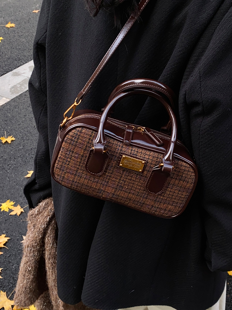2024 Designer Colorblock Bowling Bags | Chic Casual Crossbody hot Purses for Women