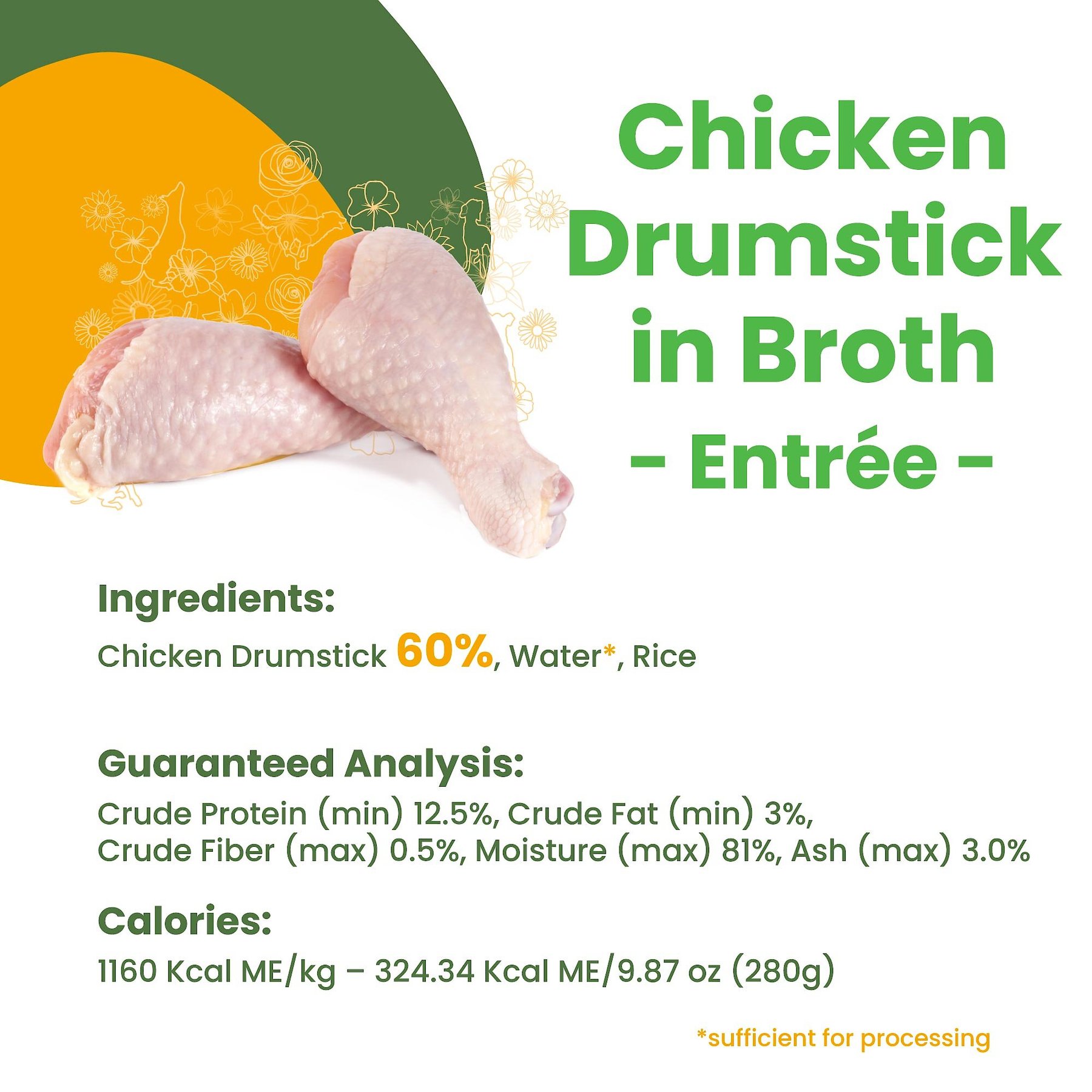 Almo Nature HQS Natural Chicken Drumstick Adult Canned Dog Food