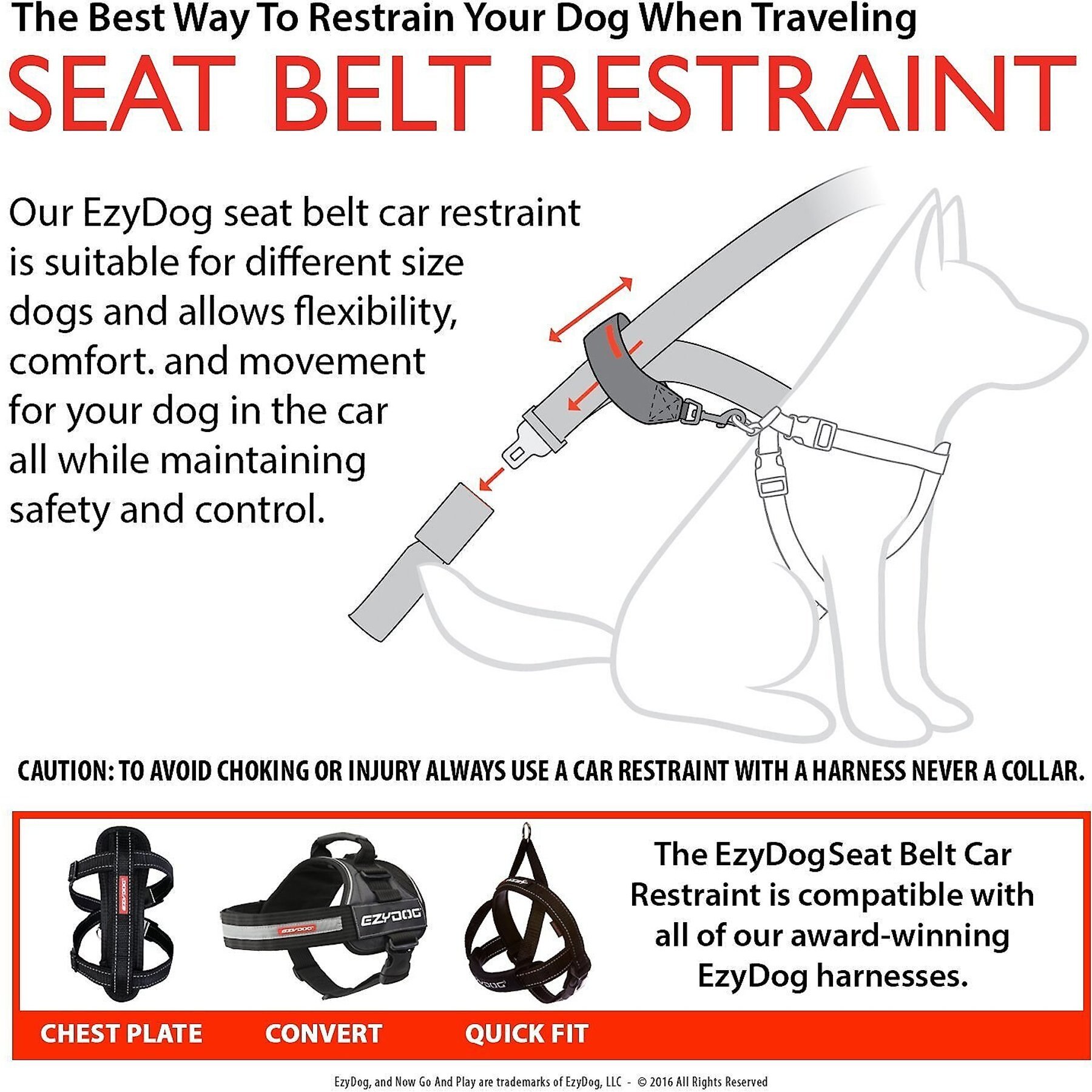 EzyDog Seat Belt Restraint