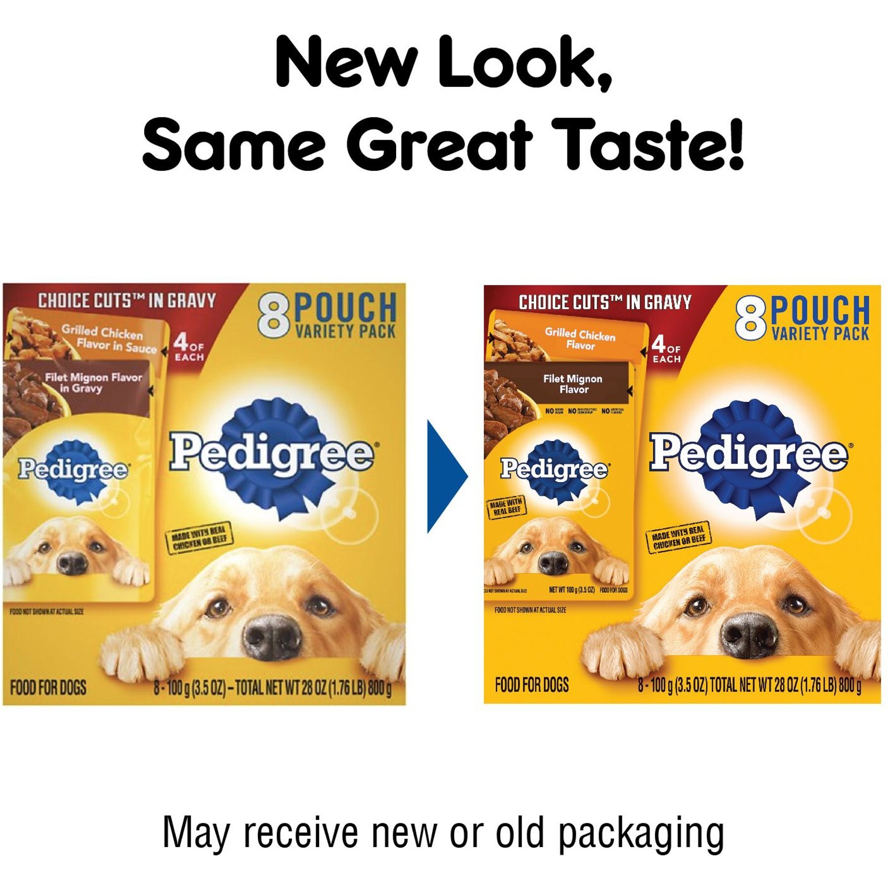 Pedigree Choice Cuts Variety Pack Grilled Chicken & Filet Mignon Flavor Adult Wet Dog Food