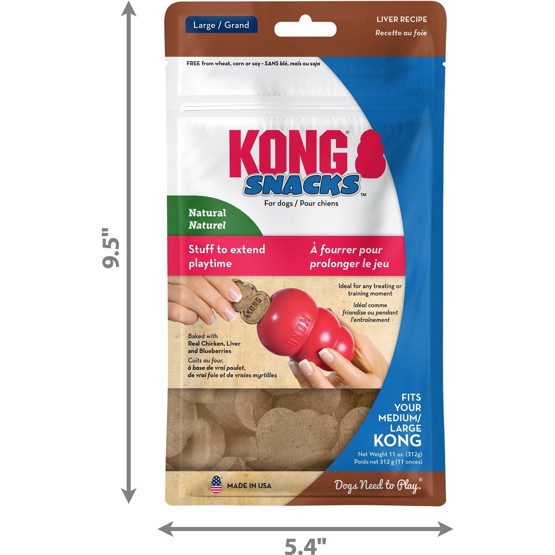 KONG Stuff'N Liver Snacks Crunchy Dog Treats