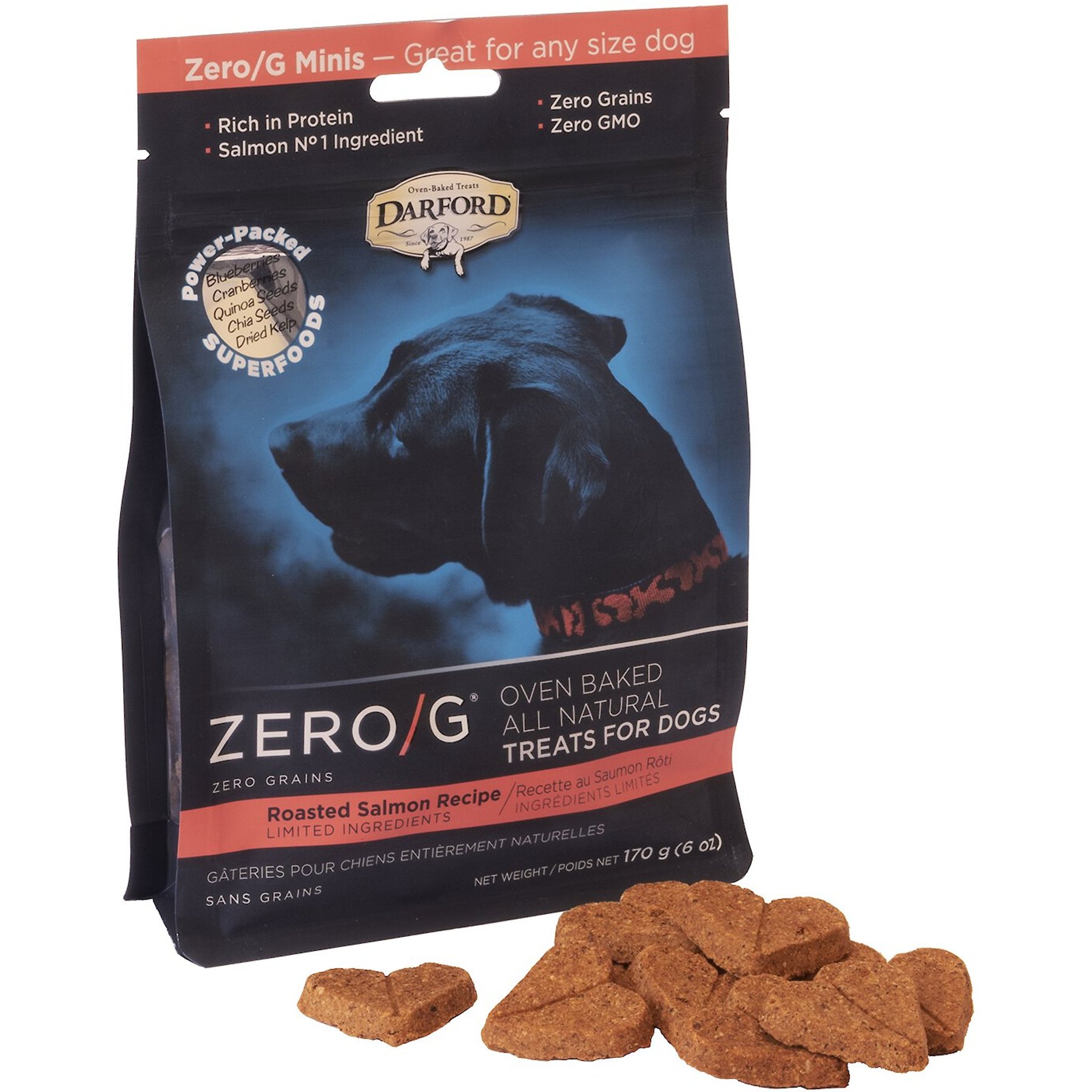 Darford Zero/G Minis Grain-Free Roasted Salmon Dog Treats