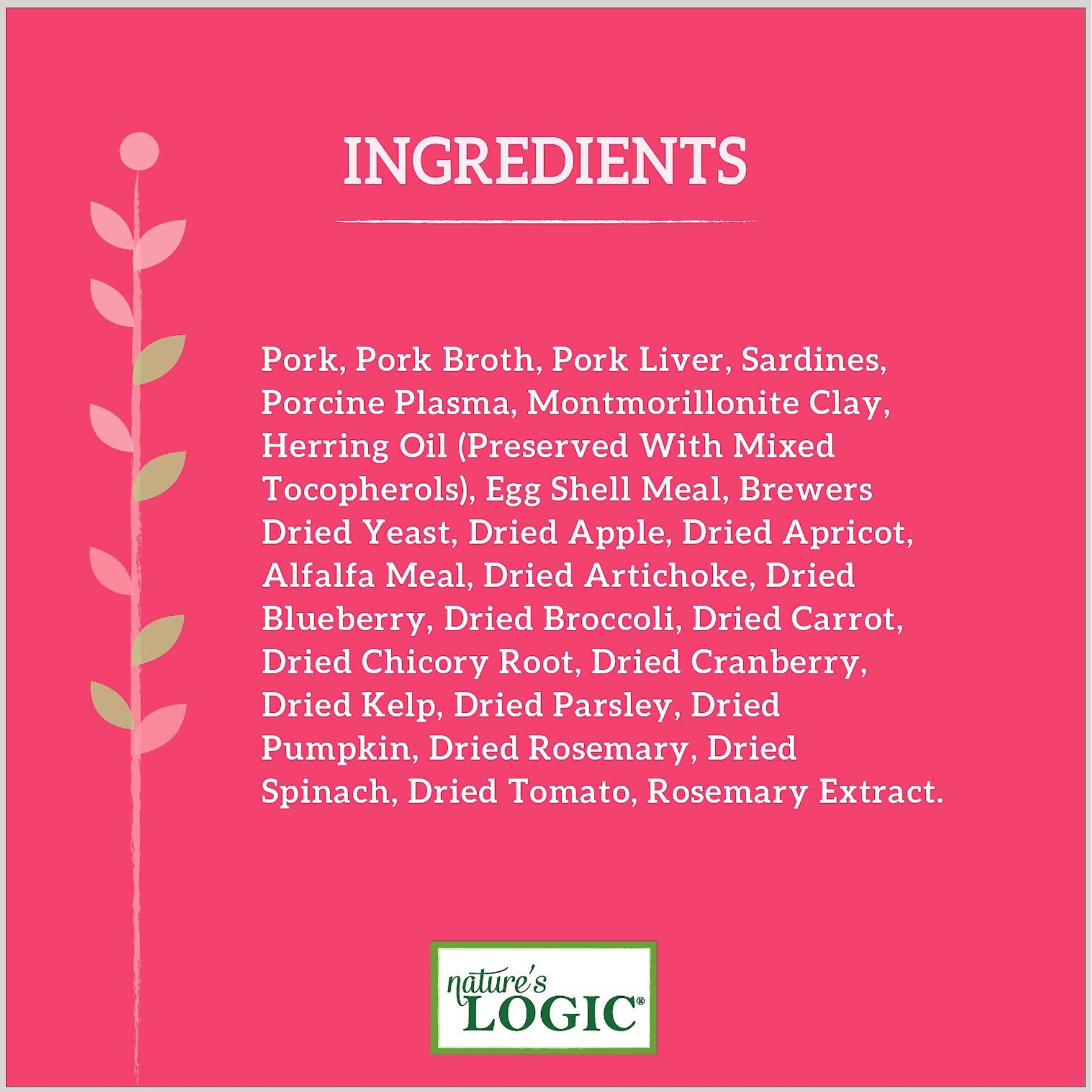 Nature's Logic Canine Pork Feast All Life Stages Grain-Free Canned Dog Food