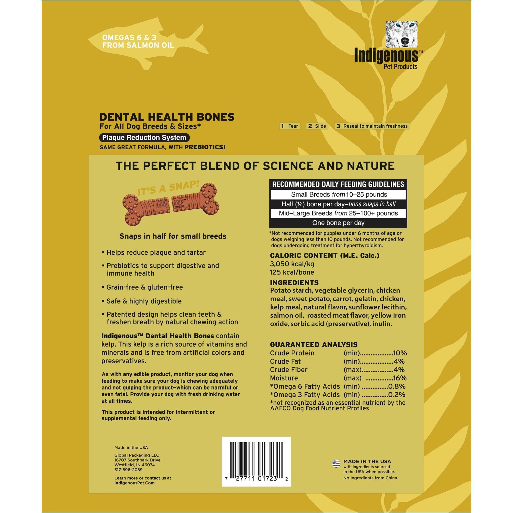 Indigenous Pet Products Roasted Chicken Grain-Free Dental Dog Treats
