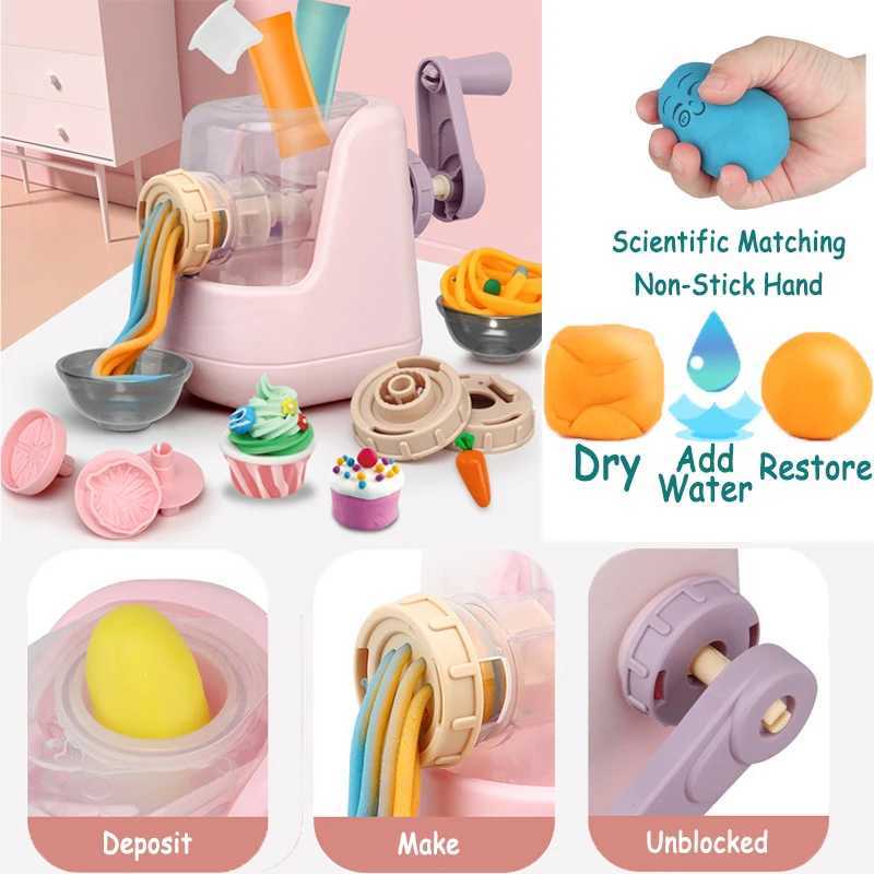 Childrens Colored Clay dle Machine DIY Play Dough Tools Ice Plasticine Mold Kits Slime Toys For Kids Birthday GiftXJ241120