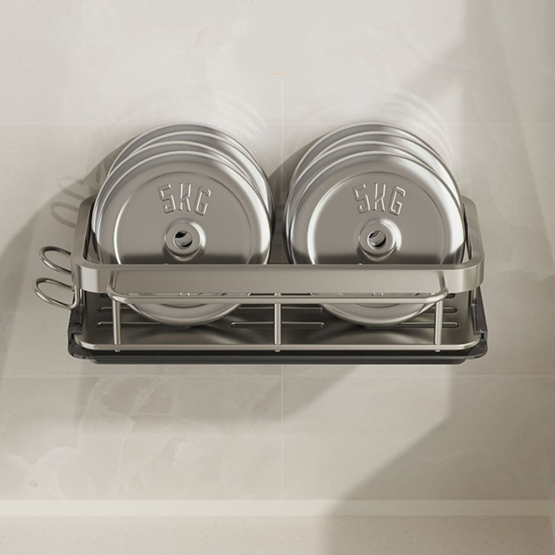 Rag rack kitchen storage rack no-punch shelves wall-mounted hooks multifunctional household draining sink shelf