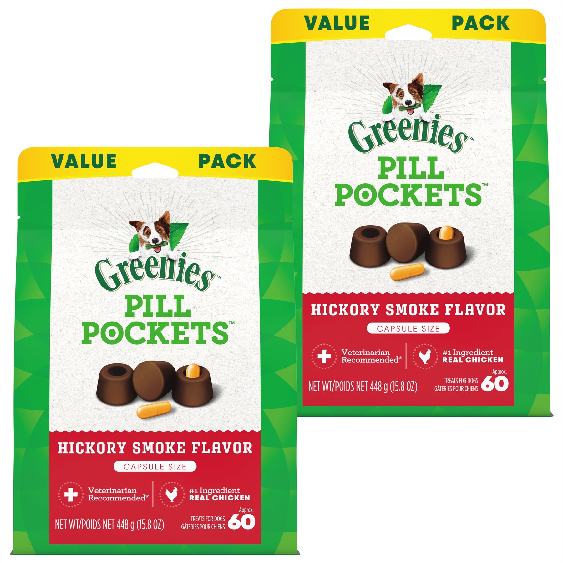 Greenies Pill Pockets Canine Hickory Smoke Flavor Dog Treats