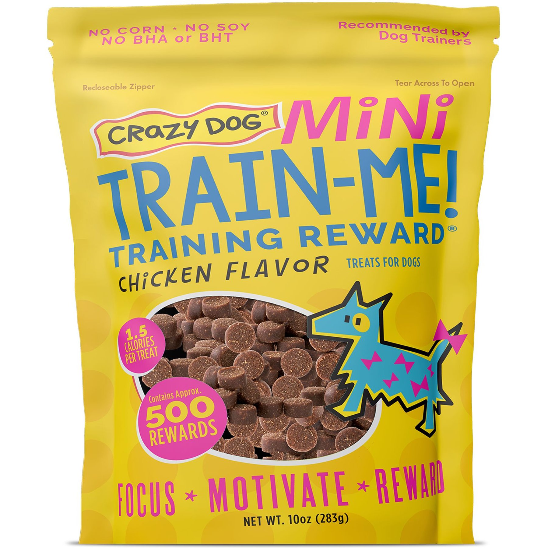 Crazy Dog Train-Me! Minis Chicken Flavor Dog Treats