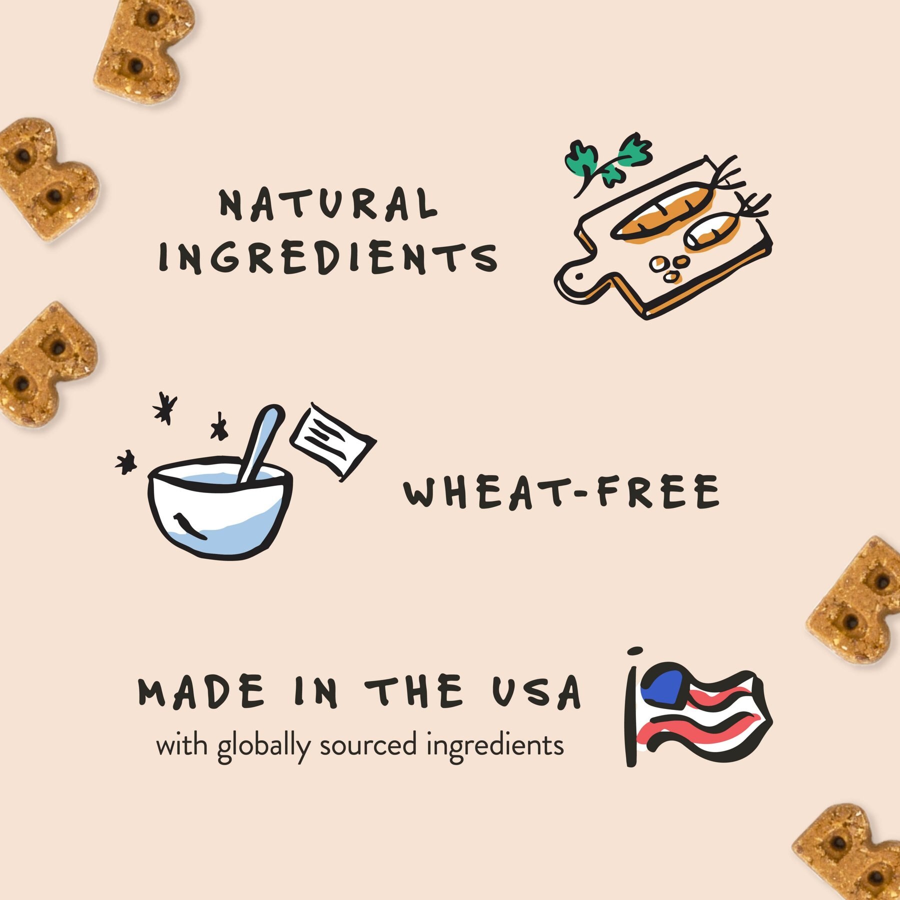 Bocce's Bakery Bac'n Nutty PB & Bacon Recipe Soft & Chewy Dog Treats