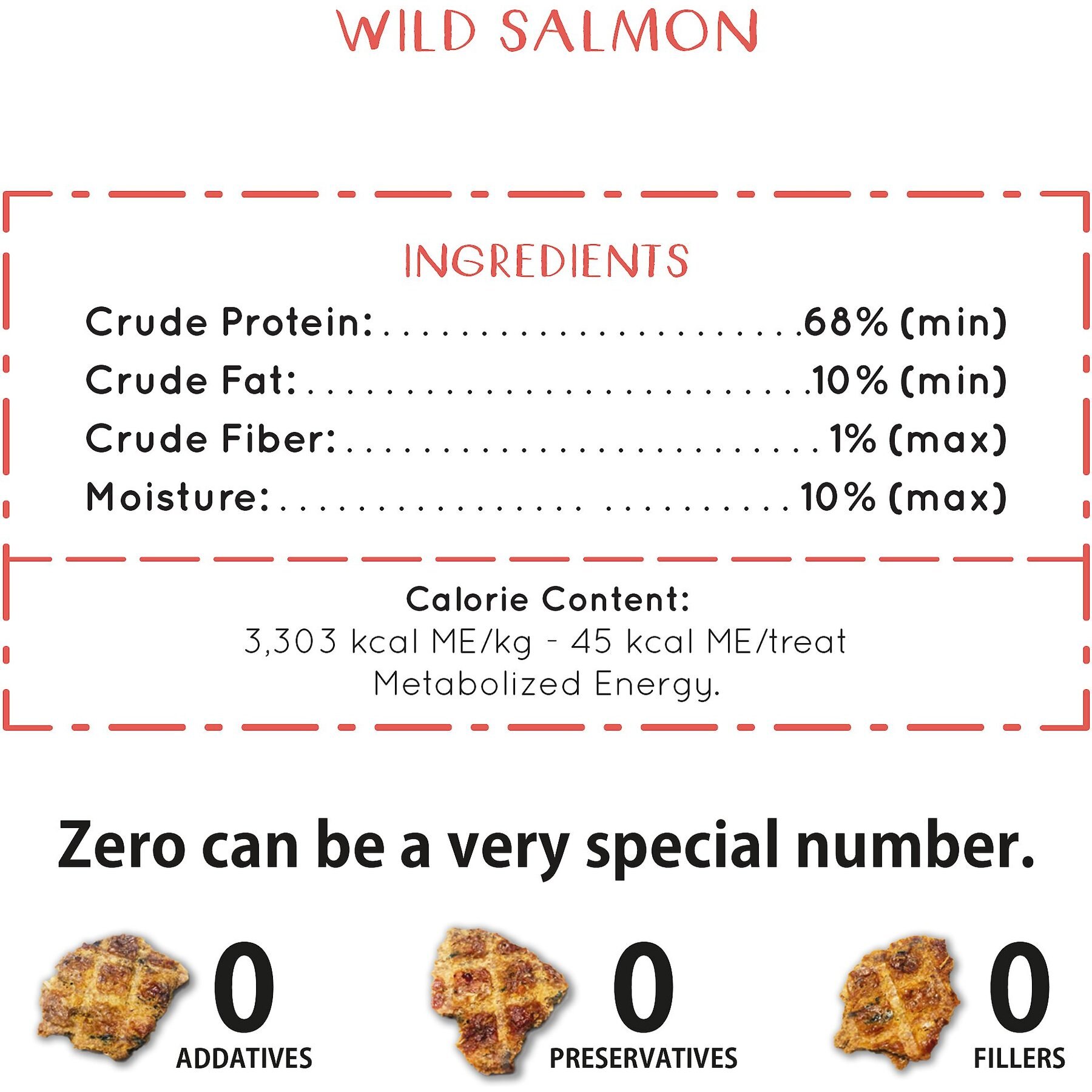 Sabrini's Royal Treats Wild Salmon Dog Treats, 3-oz pouch