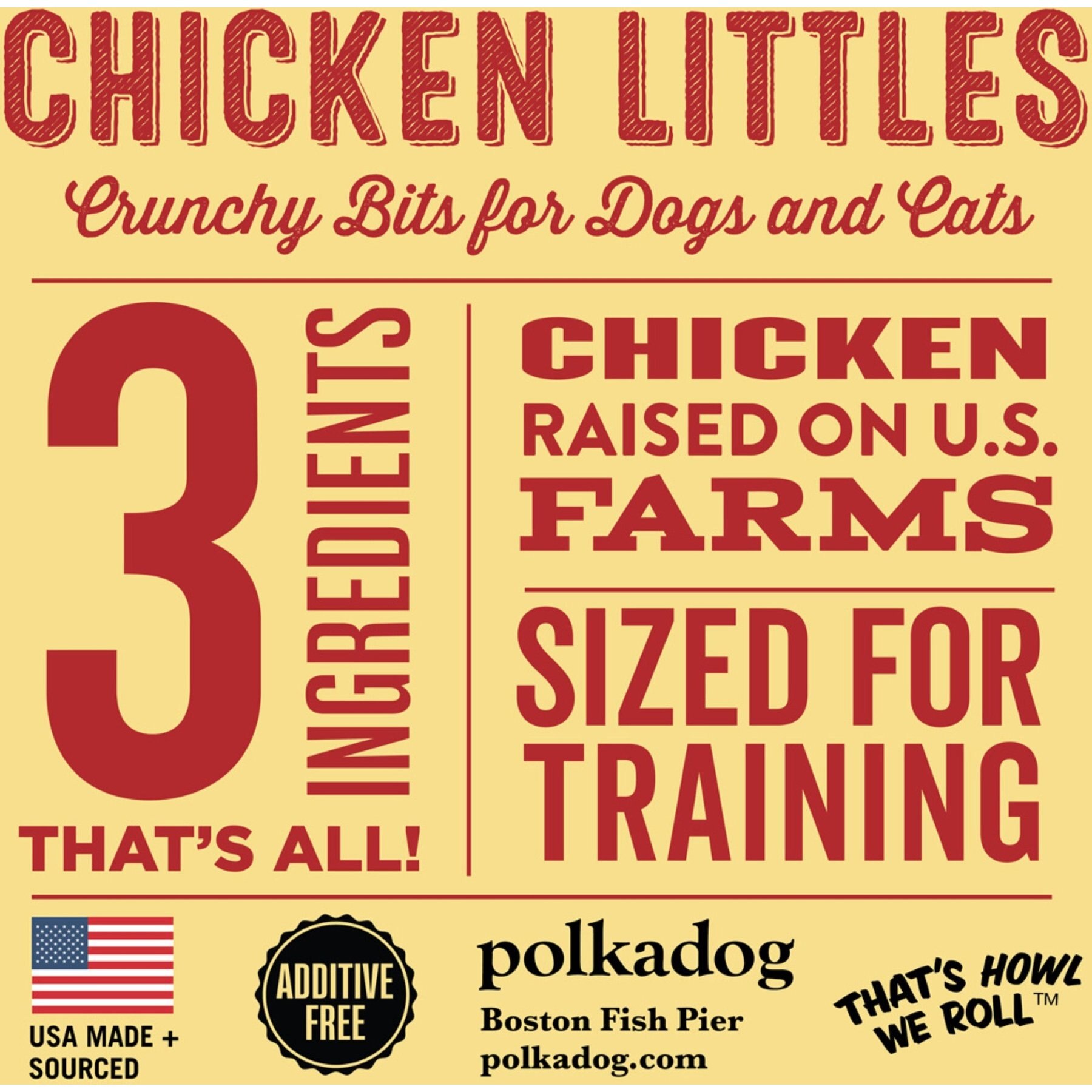 Polkadog Sfizis Chicken Little Recipe Dehydrated Dog Treats, 2-oz tube