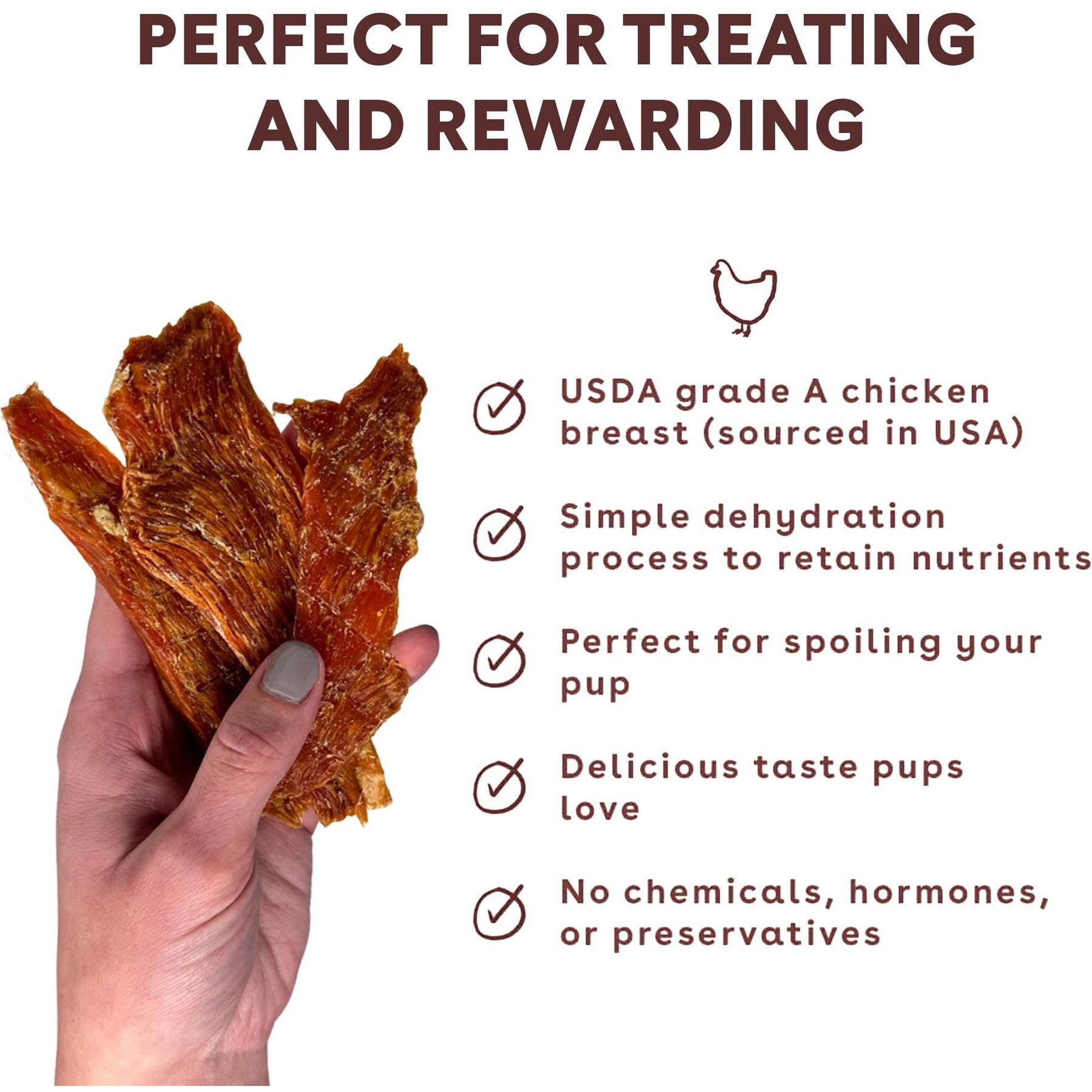 Pupford Crunchy Chicken High-Protein Jerky Dog Treats
