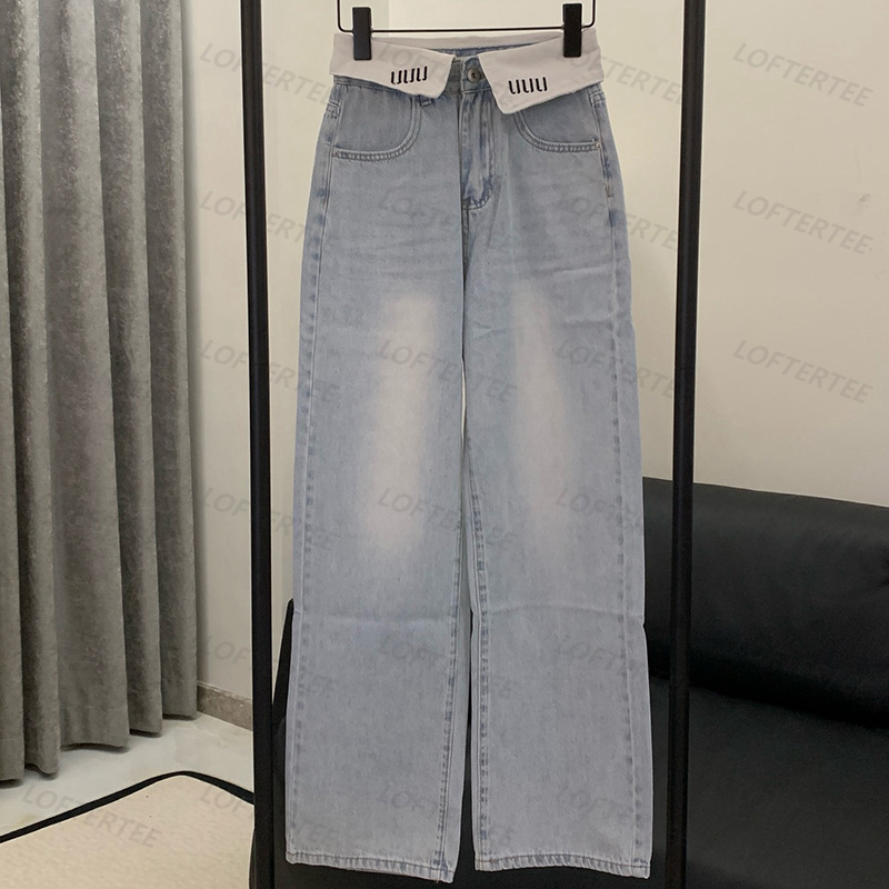 Jeans High Quty Luxury Jean Pants Women Denim Slim Fit Womens Pant -15 Embroidered Long Trousers Baggy Straight Leg Trouser Z260314