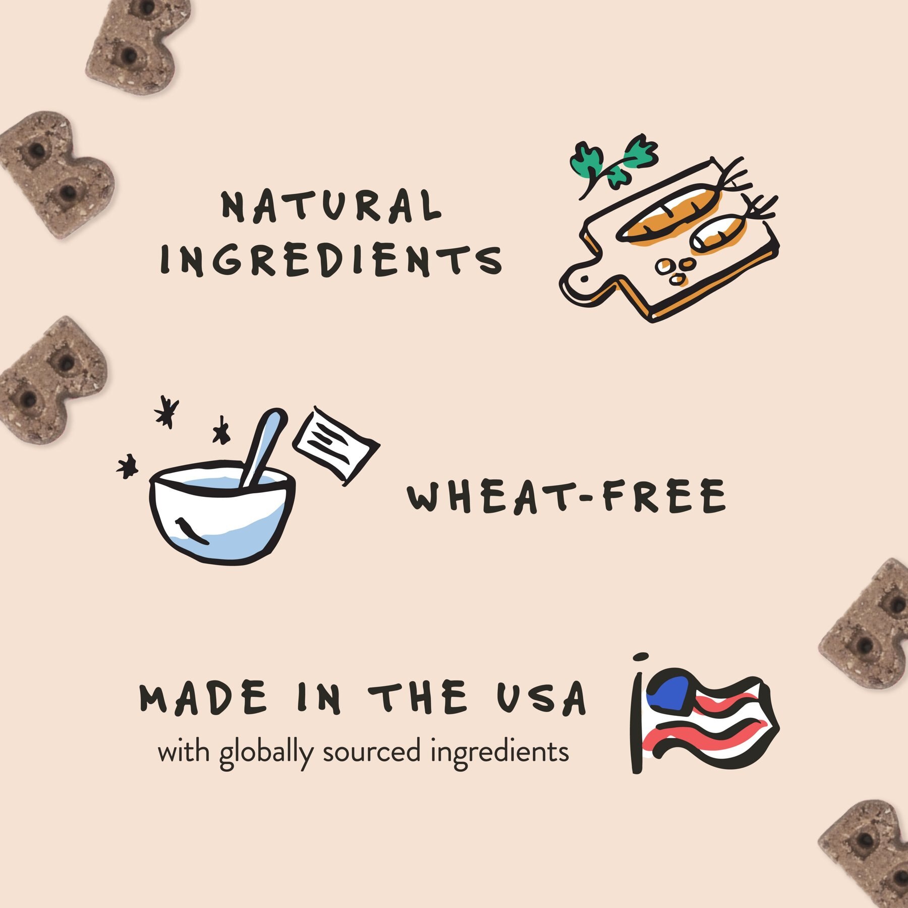 Bocce's Bakery Dailies Bye Bye Stinkies Pumpkin + Ginger Recipe Dog Treats, 6-oz pouch