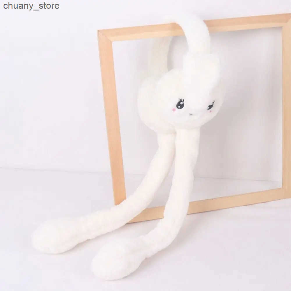 Ear Muffs Creative Cute Moving Rabbit Ears Earmuffs Student Couple Personality Cold Winter Plush Earmuffs Ear Warm Ear Muffs L240910