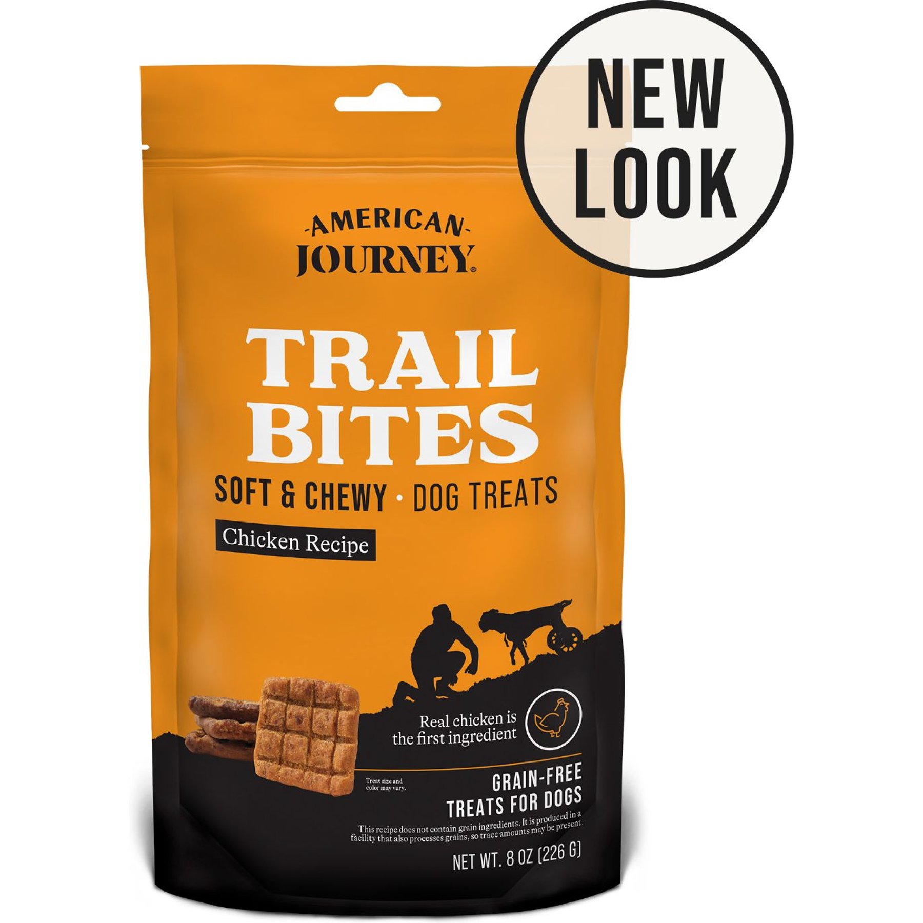 American Journey Chicken Recipe Trail Bites Grain-Free Soft & Chewy Dog Treats, 8-oz bag