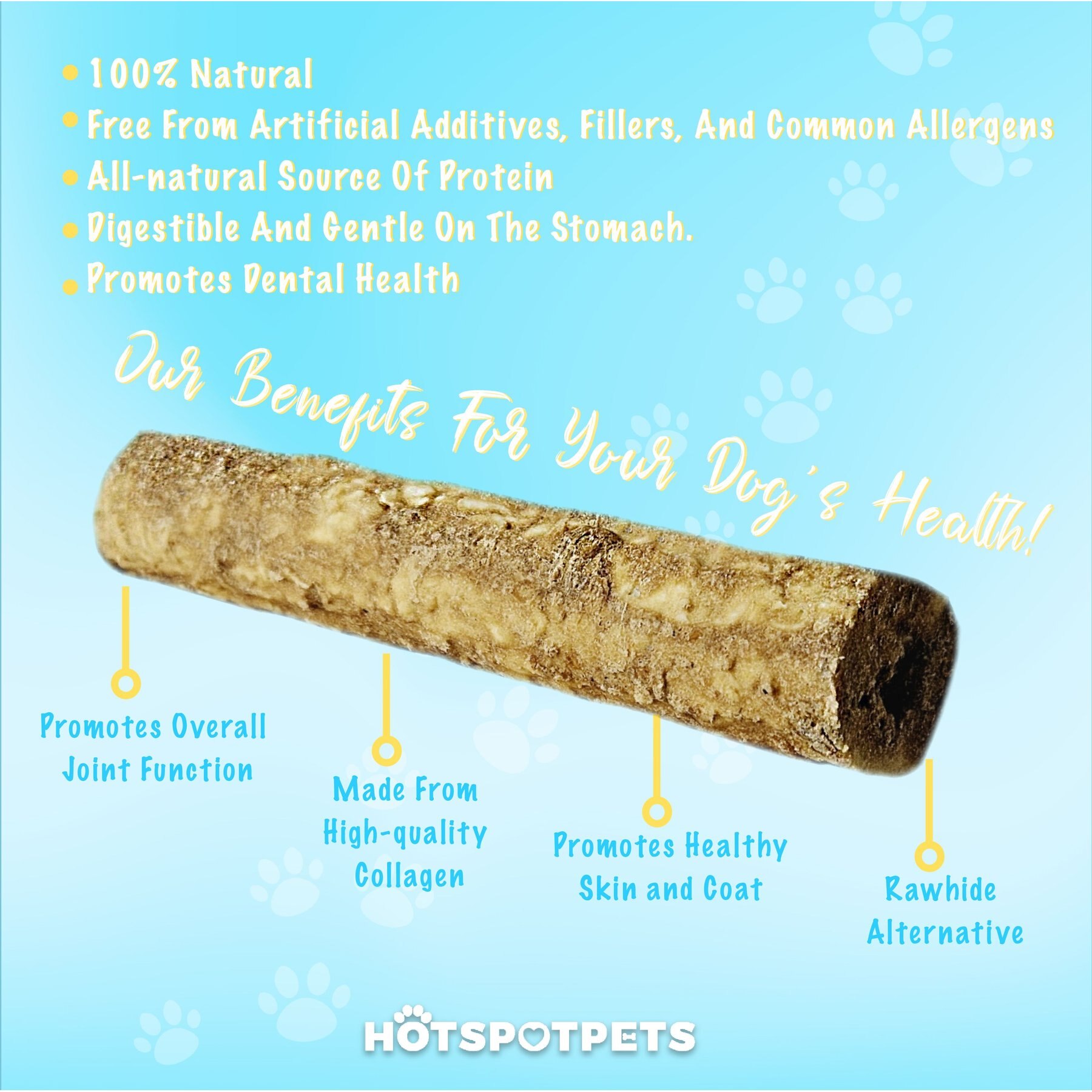 HOTSPOT PETS 12-in Peanut Butter Crunchy Munchy Rolls Dog Treats