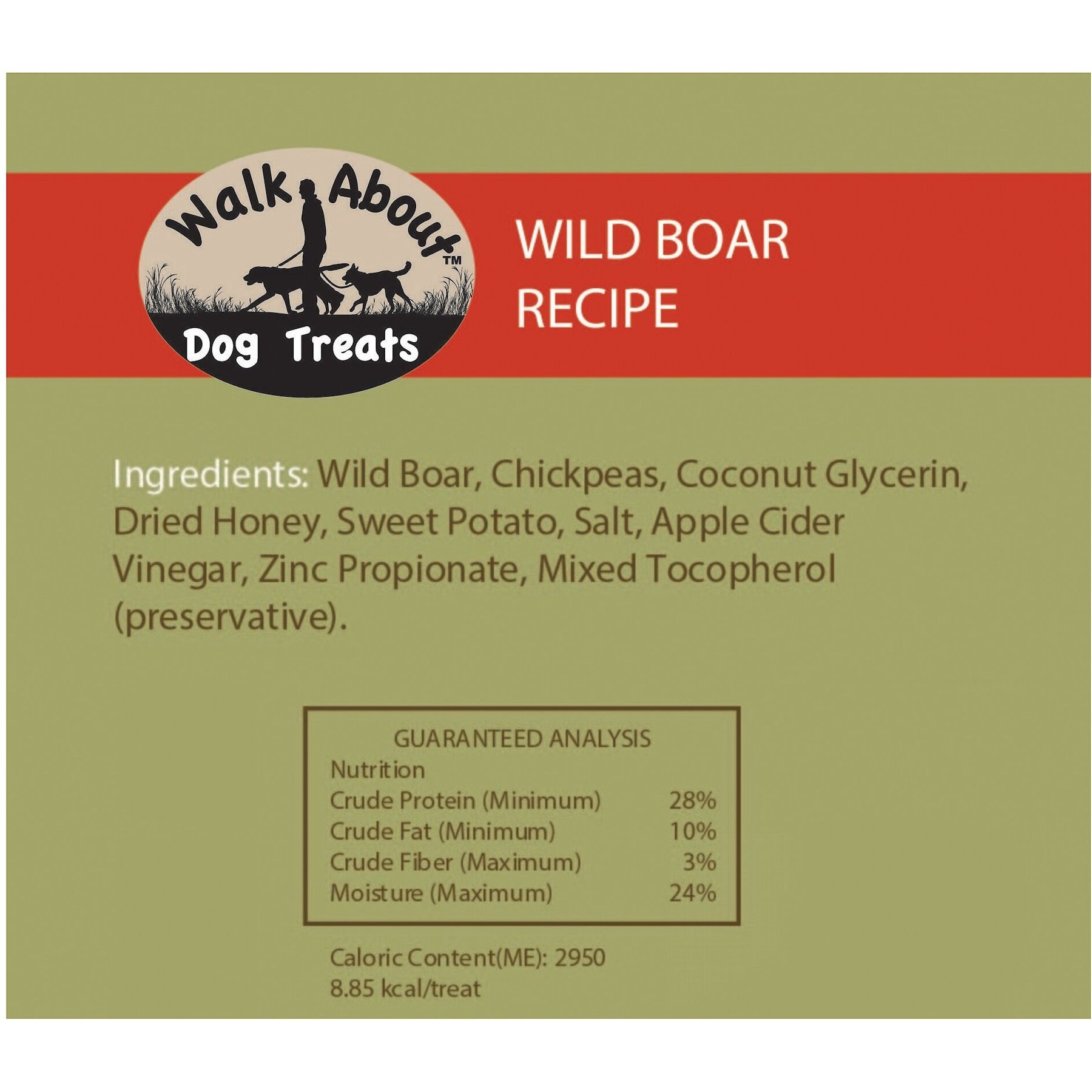 Walk About Wild Boar with Apple Grain-Free Jerky Dog Treats, 5.5-oz bag