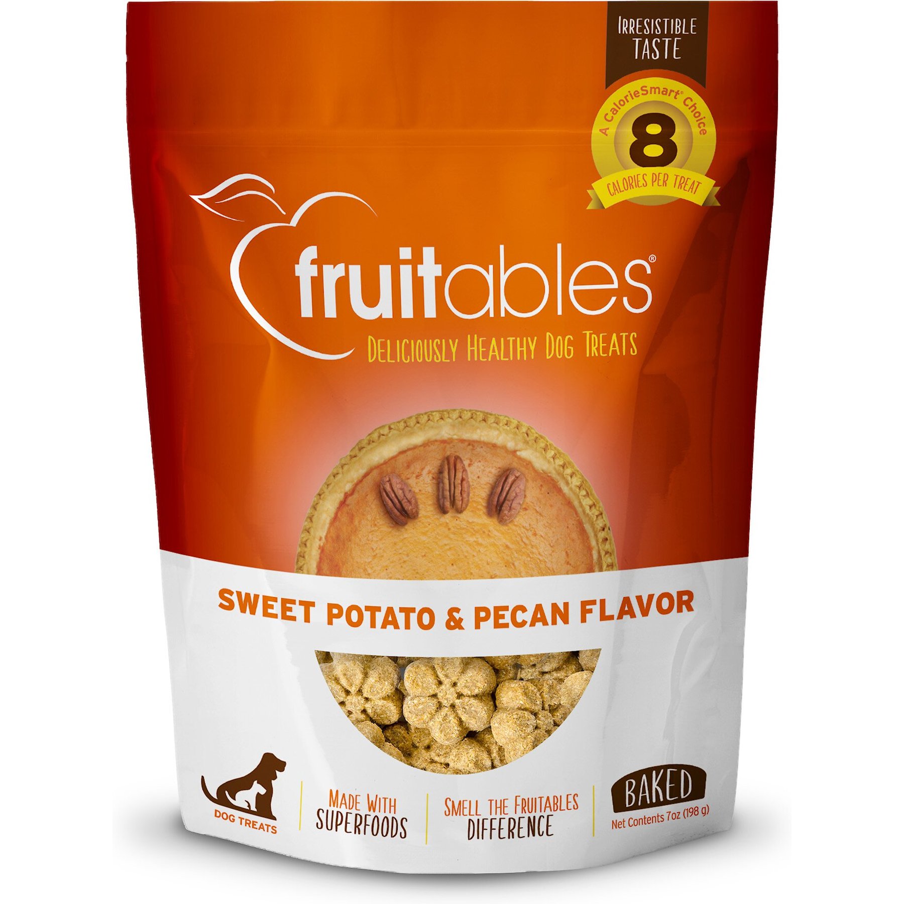 Fruitables Sweet Potato & Pecan Flavor Crunchy Dog Treats