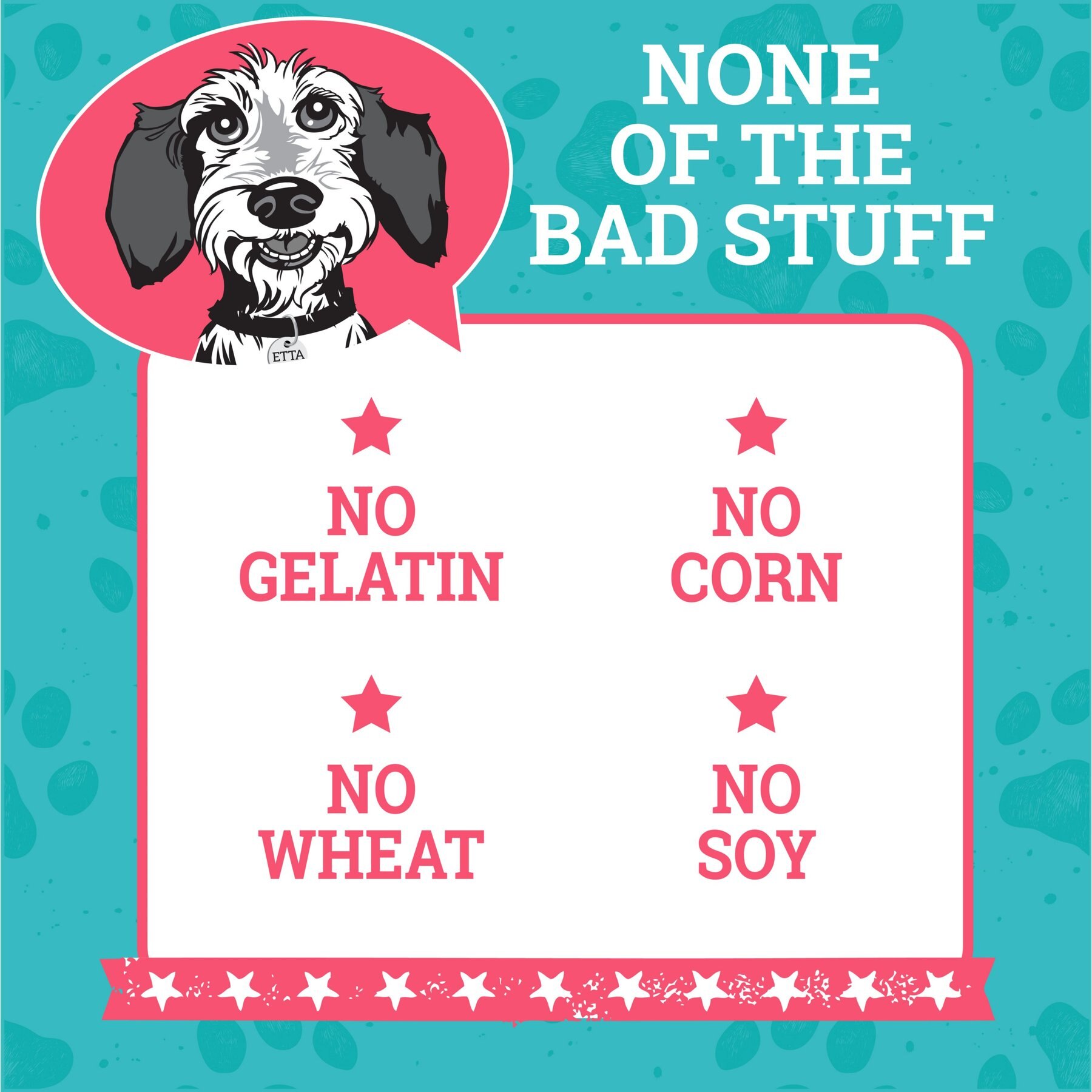 Etta Says! Sit! Training Treats Bacon Recipe Dog Treats, 6-oz bag