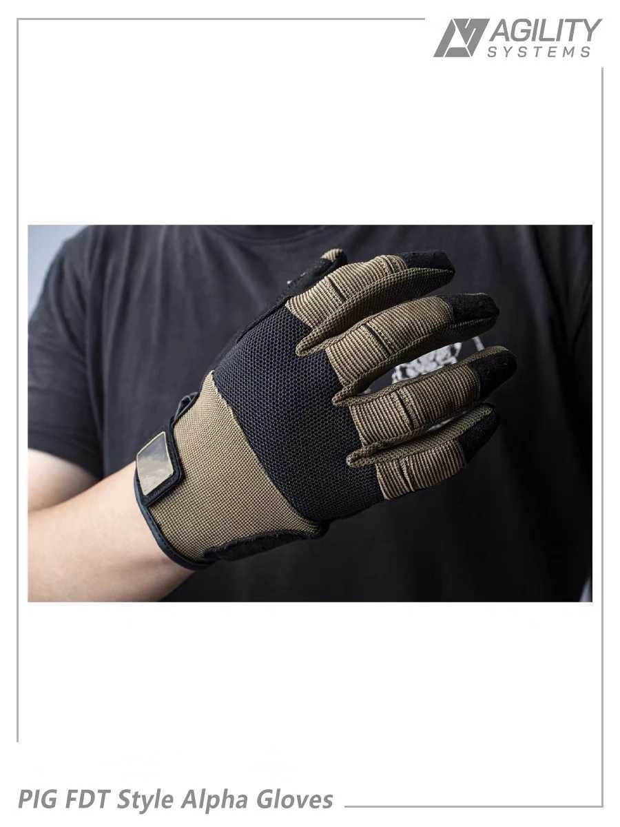 PIG FDT style Alpha tactical gloves used for outdoor camping and cycling breathable lightweight anti slip touch screenW241120